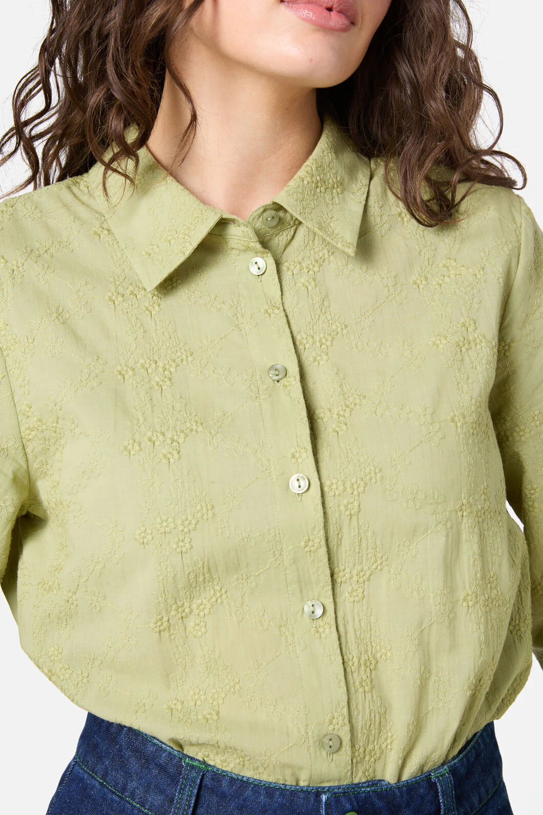 Ada Embroidered Flower Shirt - Image 16