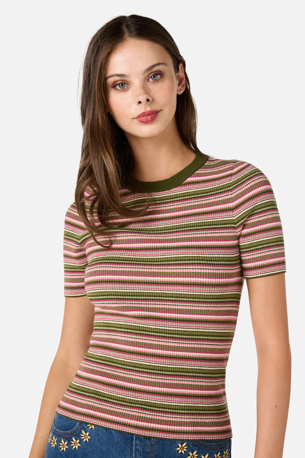 Adelaide Stripe Rib Knit Top - Image 7