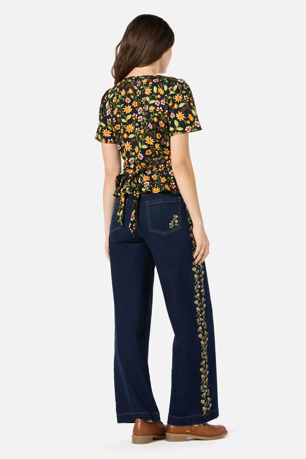 Alyssa Floral Peplum Top - Image 4