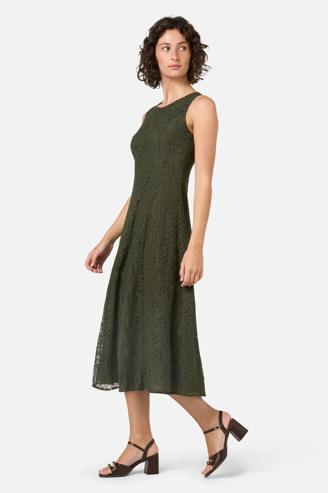 Amara Lace Midi Dress - Image 3