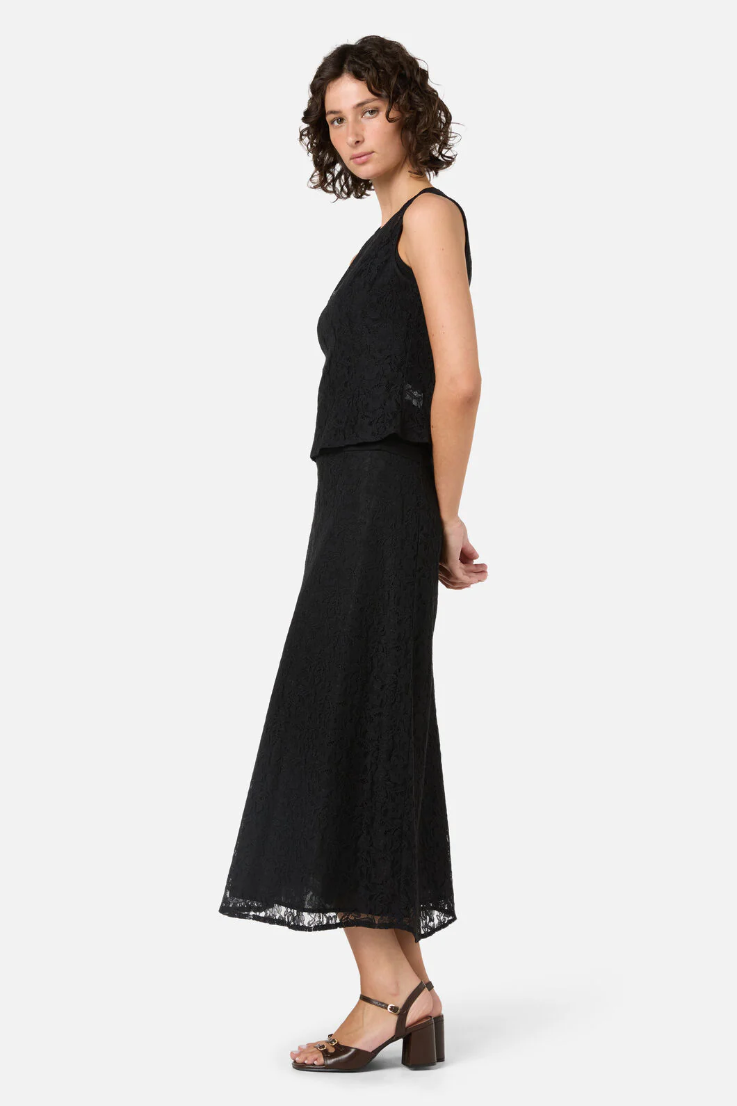 Amara Lace Midi Skirt - Image 3