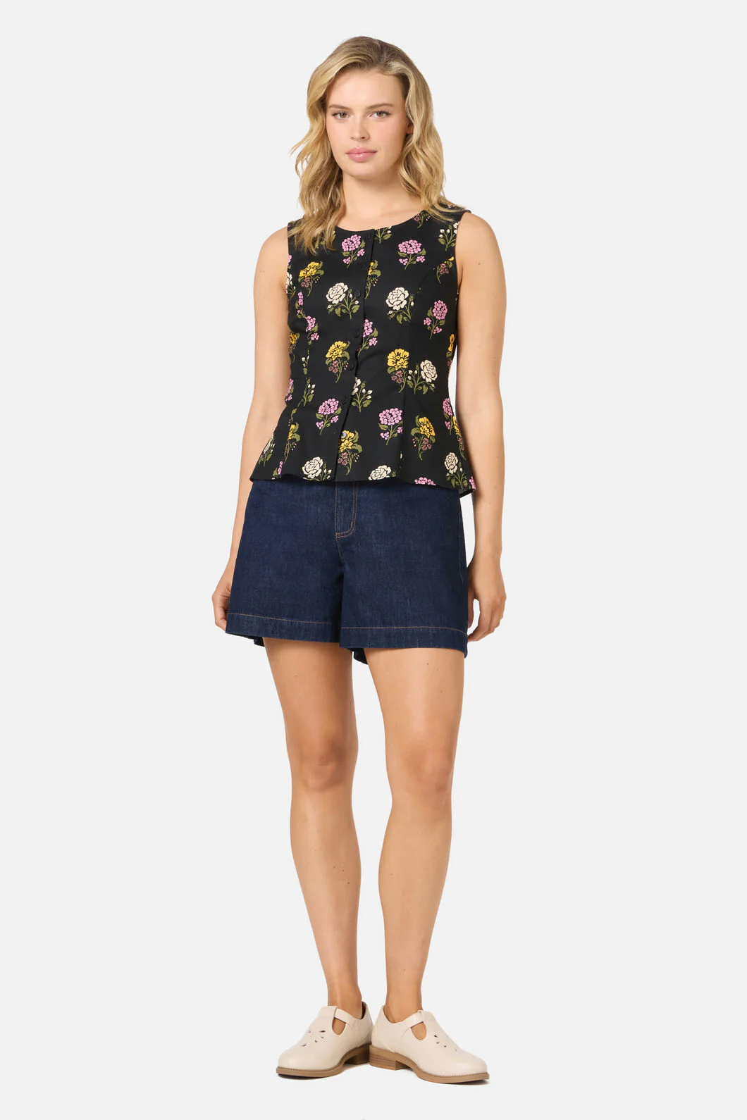 Astrid Rose Button Front Top - Image 5