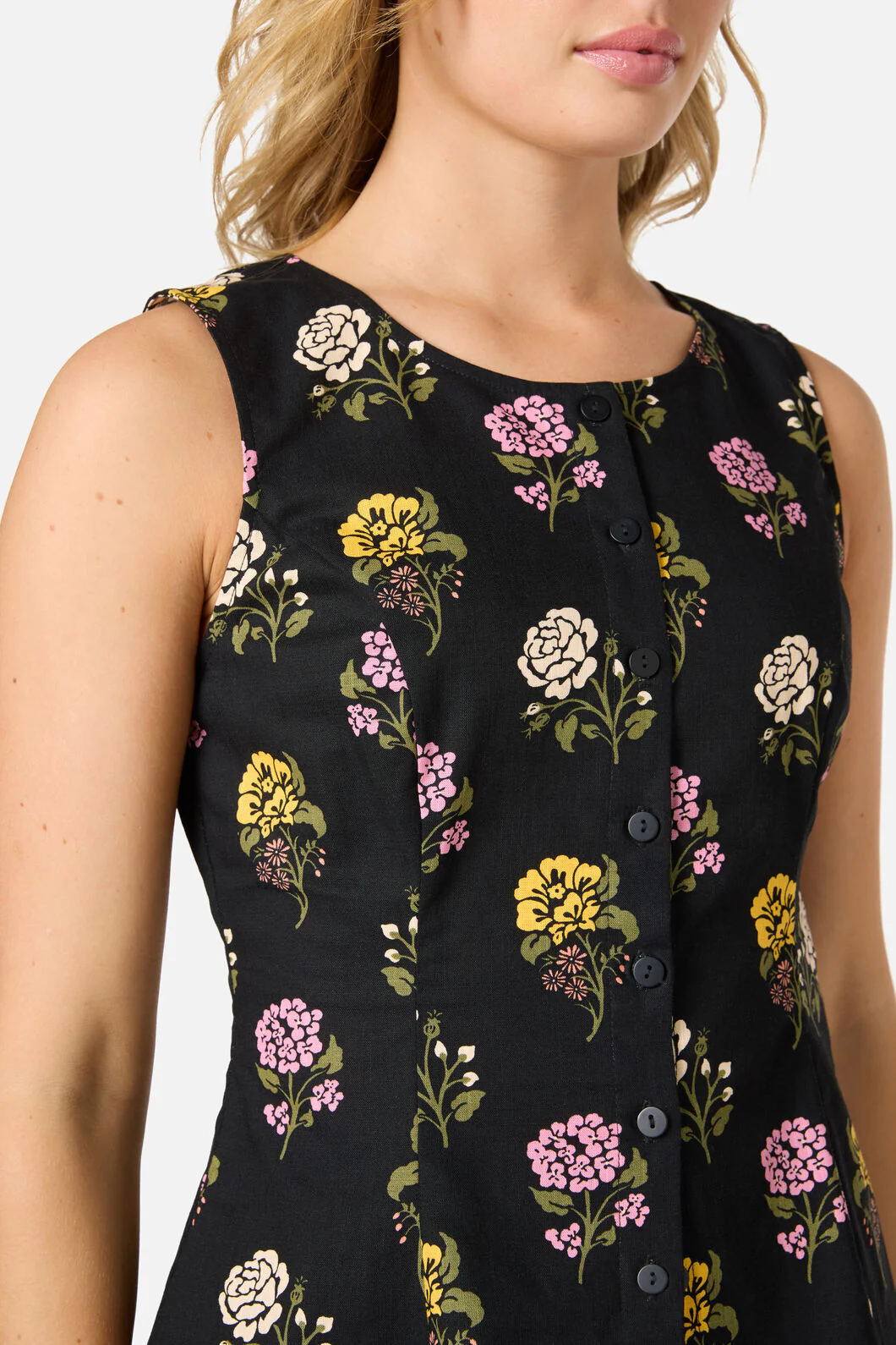 Astrid Rose Button Front Top - Image 8