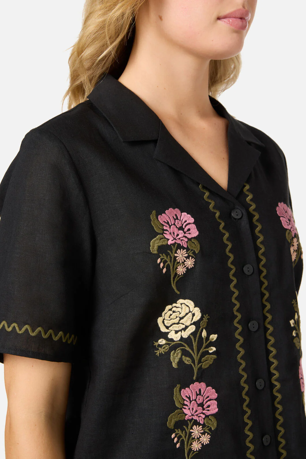 Astrid Rose Embroidered Shirt - Image 6