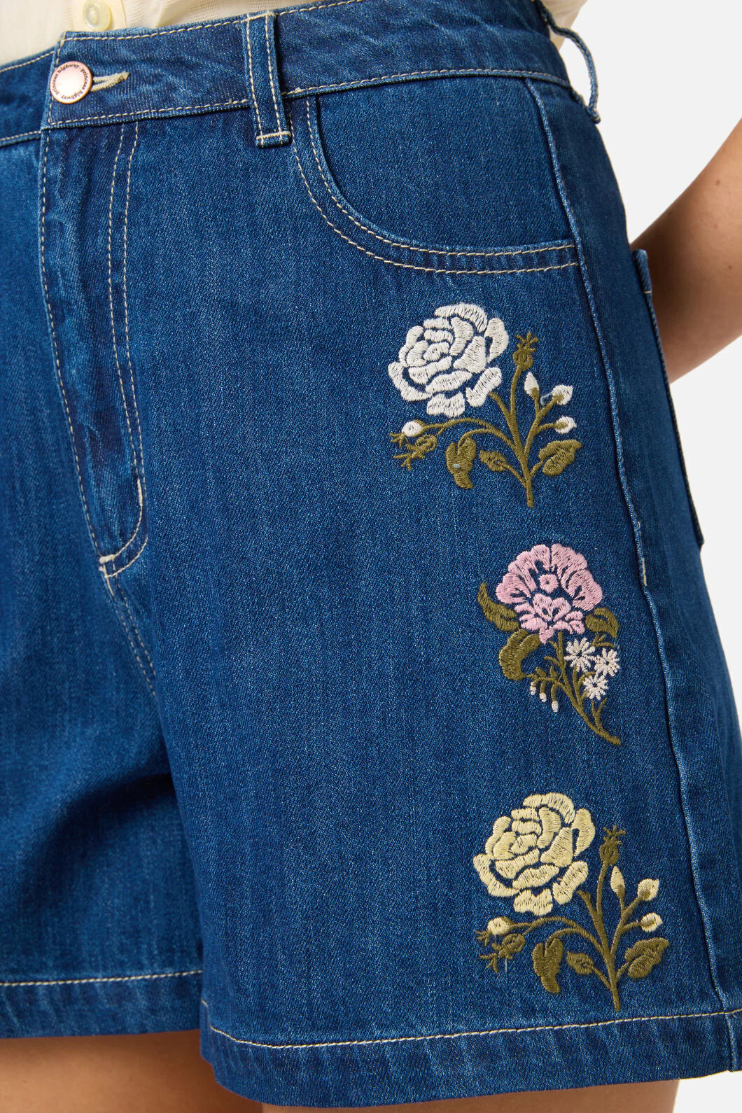 Astrid Rose Embroidered Short - Image 6