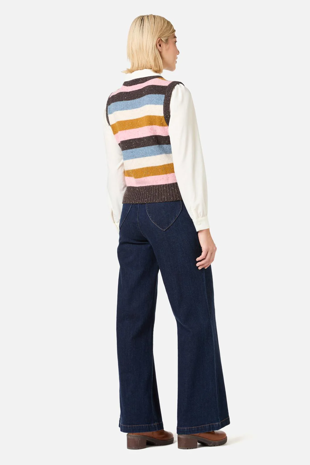 Aurora Stripe Knit Vest - Image 6
