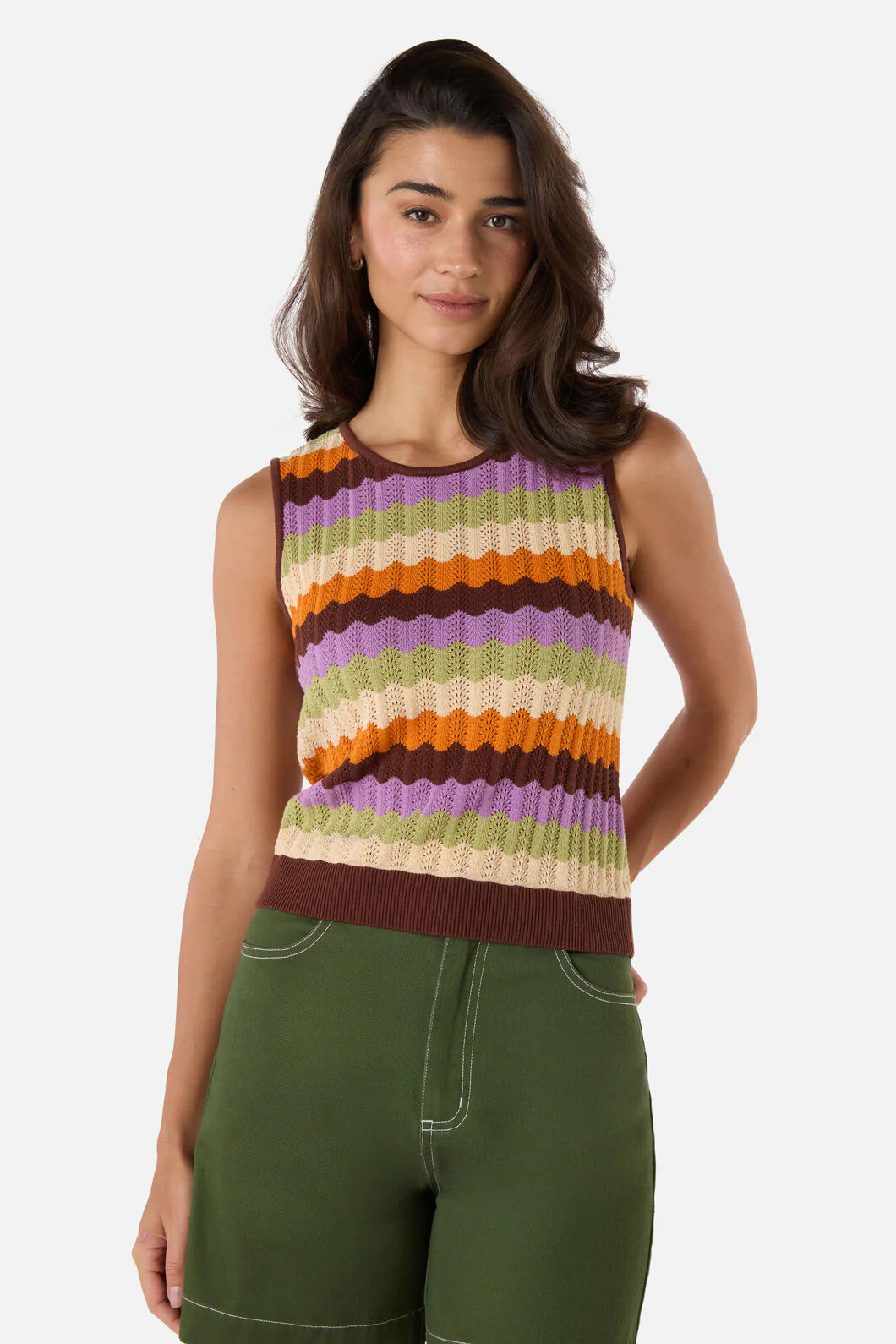 Ava Stripe Knit Tank