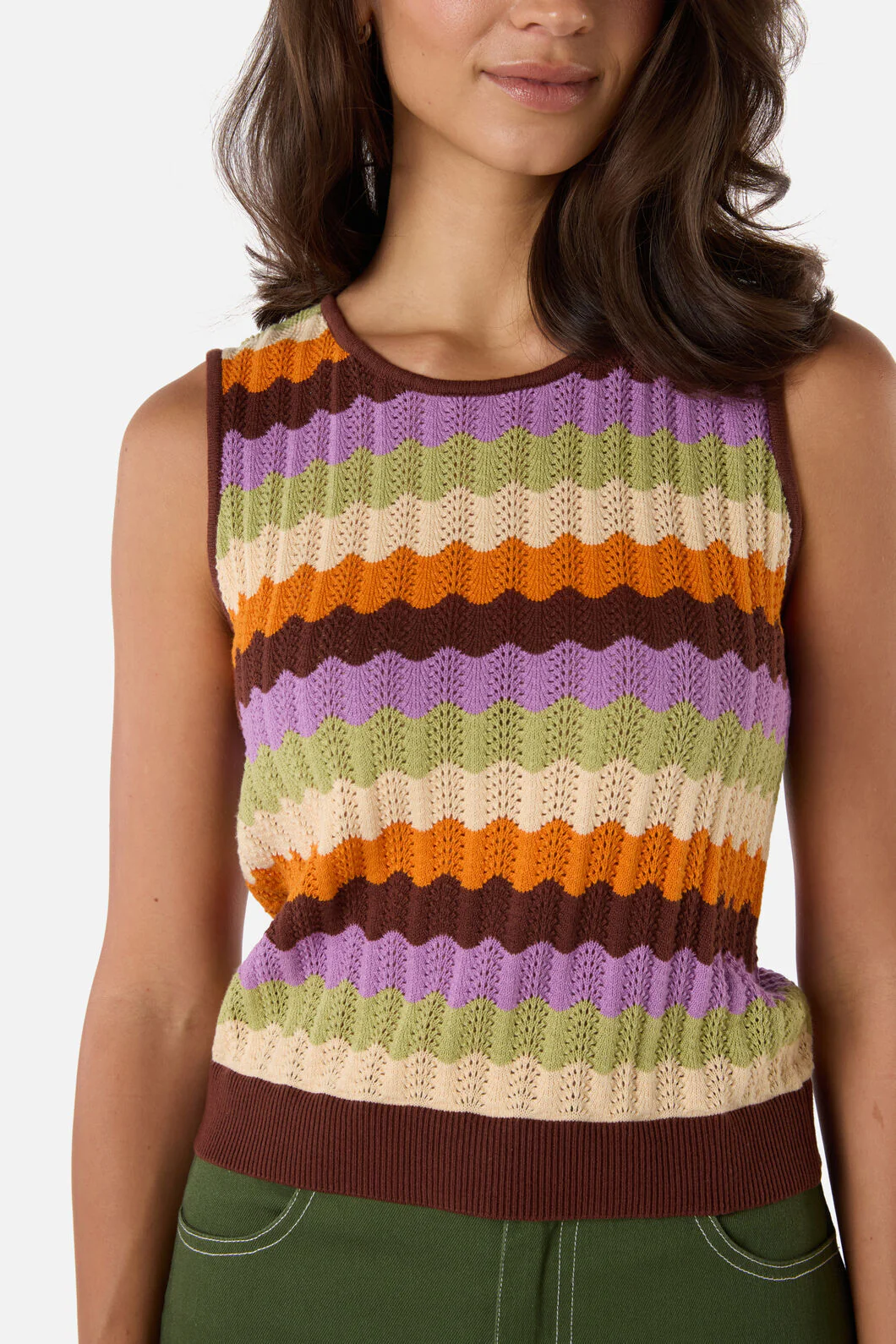 Ava Stripe Knit Tank - Image 5