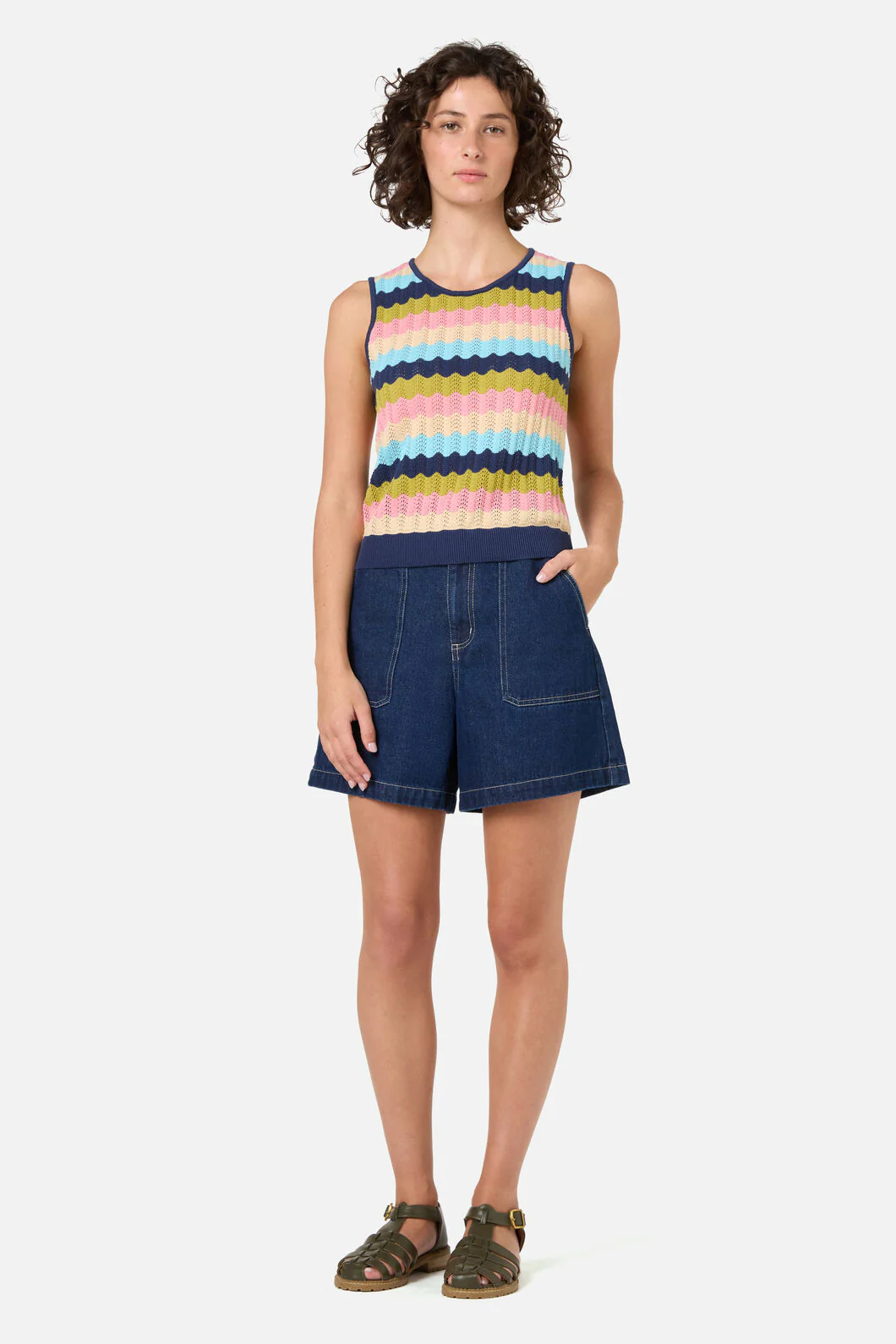Ava Stripe Knit Tank - Image 7