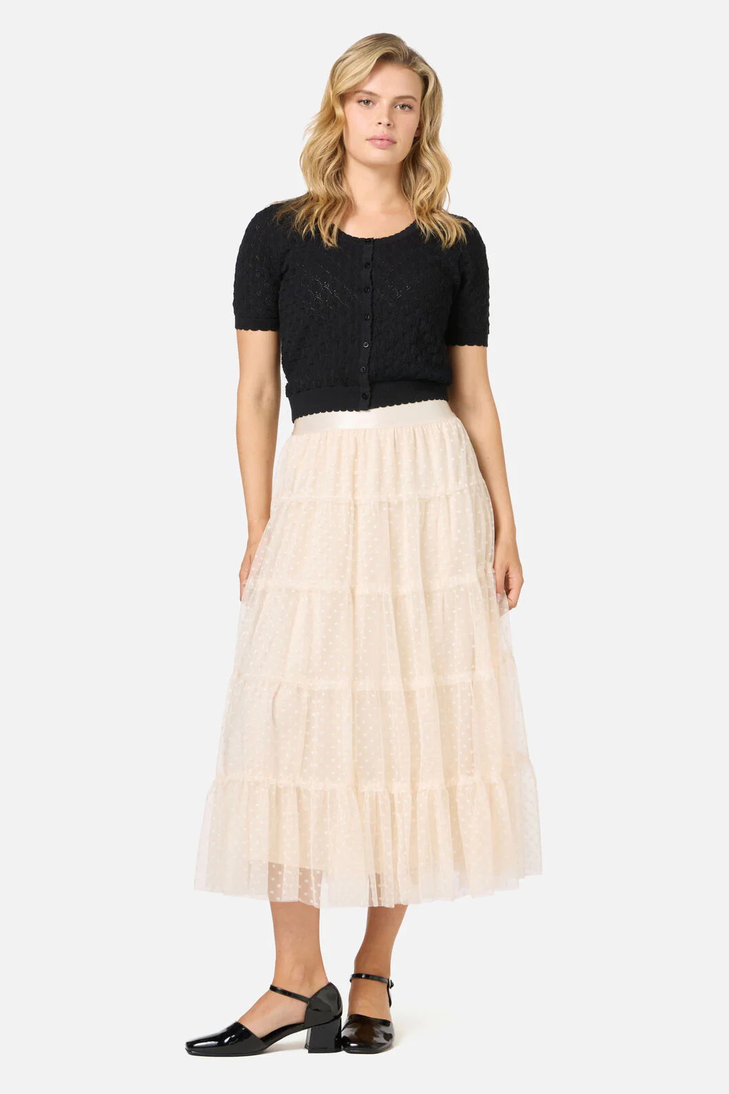 Avery Tulle Midi Skirt