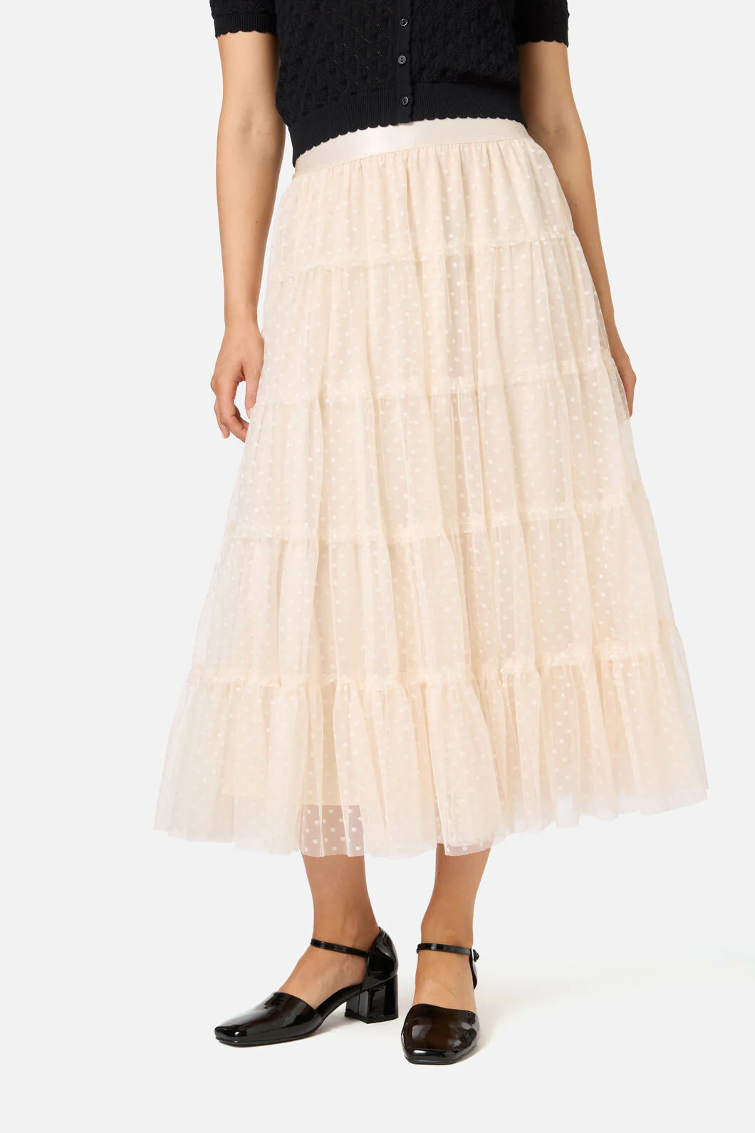Avery Tulle Midi Skirt - Image 2