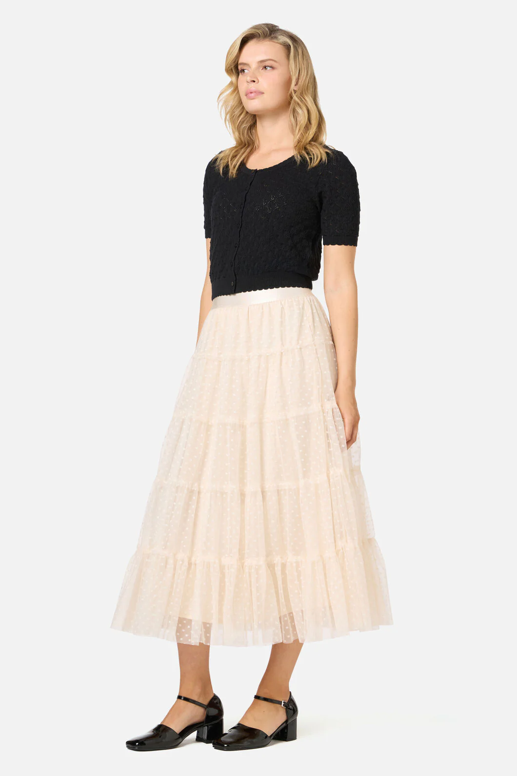 Avery Tulle Midi Skirt - Image 3