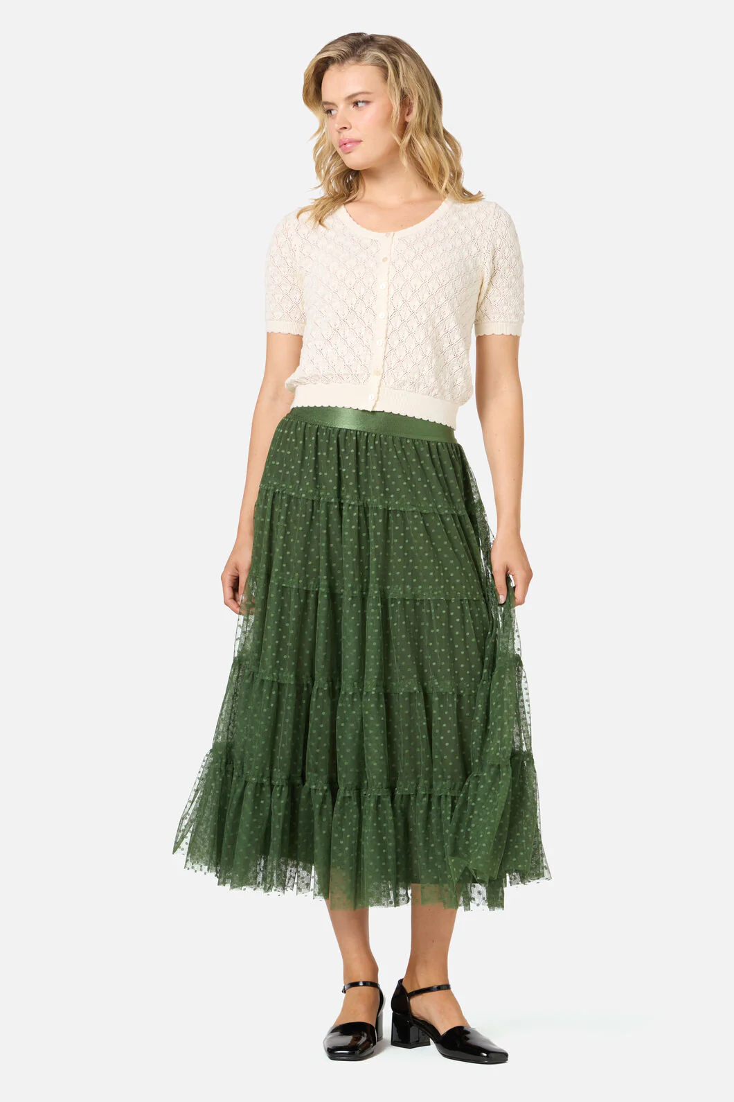 Avery Tulle Midi Skirt - Image 6