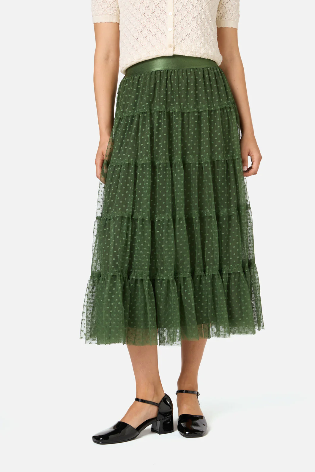 Avery Tulle Midi Skirt - Image 7