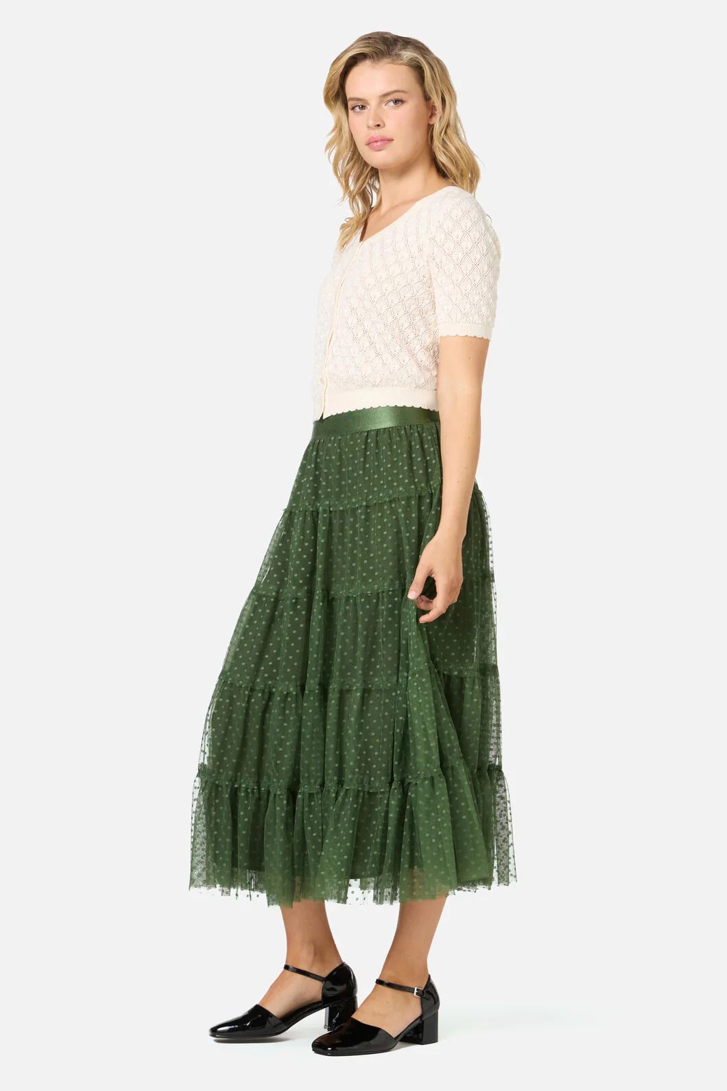 Avery Tulle Midi Skirt - Image 8