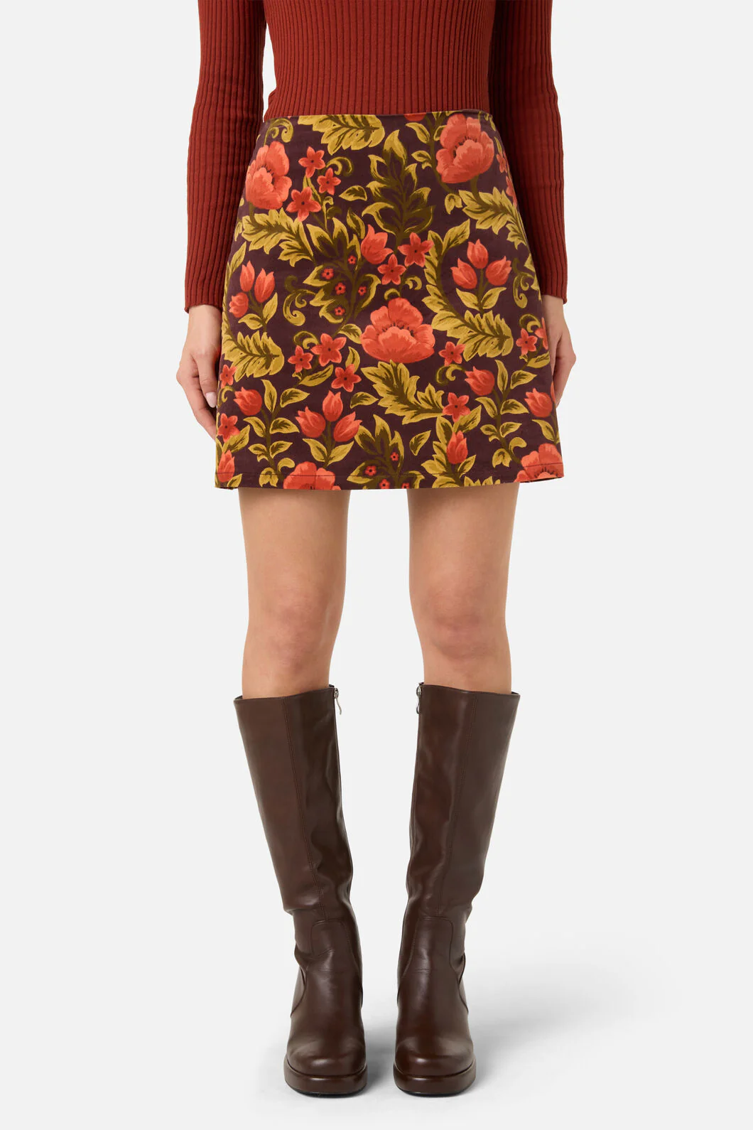 Azura Velvet Mini Skirt - Image 8