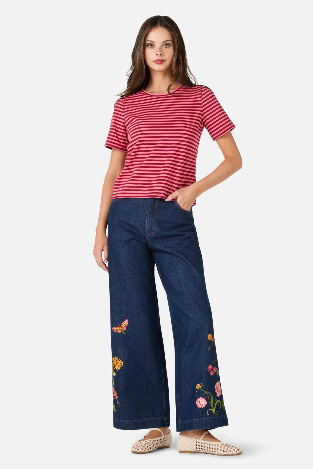 Berry Stripe Tee - Image 2
