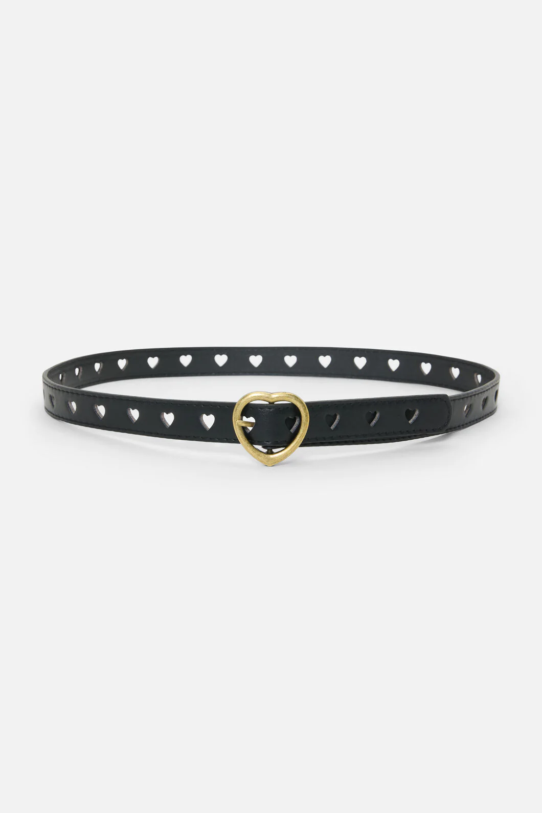 Black Heart Buckle Belt