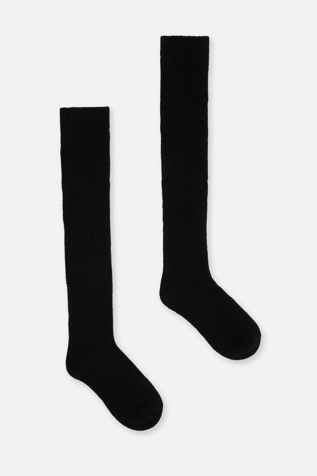 Black Long Rib Sock