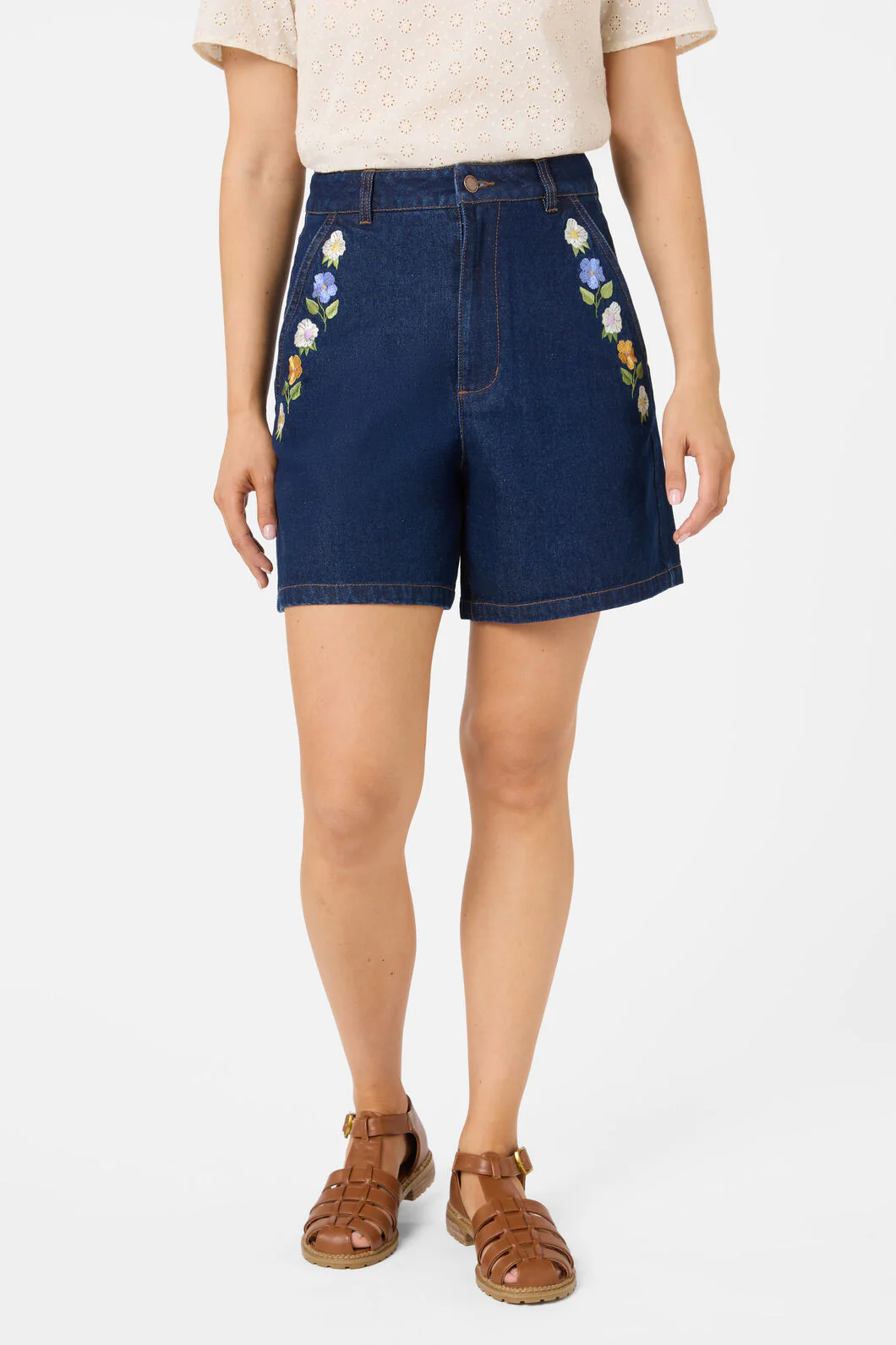 Blooms Embroidered Short - Image 2