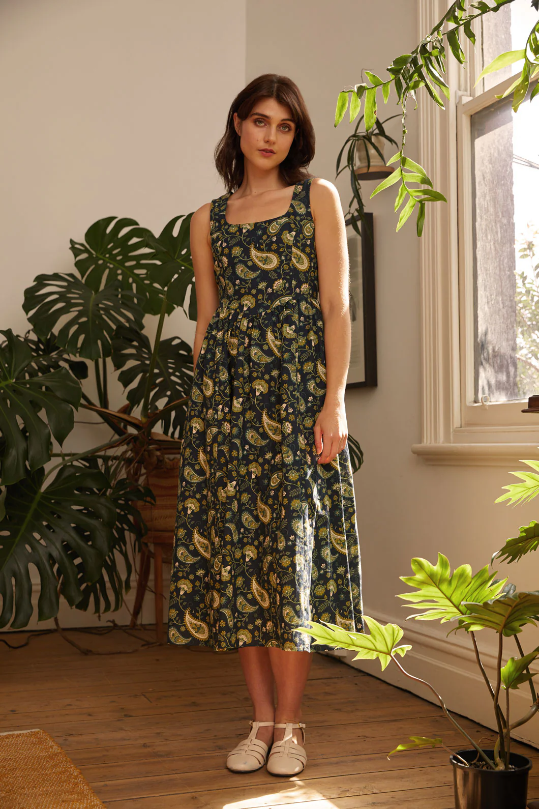 Boho Paisley Midi Dress - Image 2