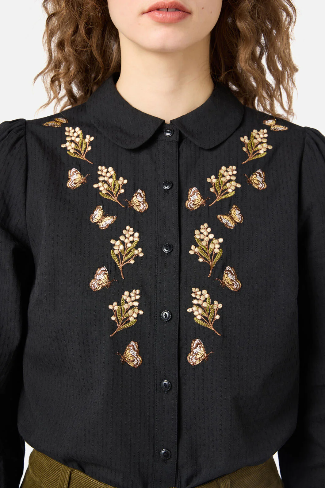 Butterfly Embroidered Blouse - Image 6