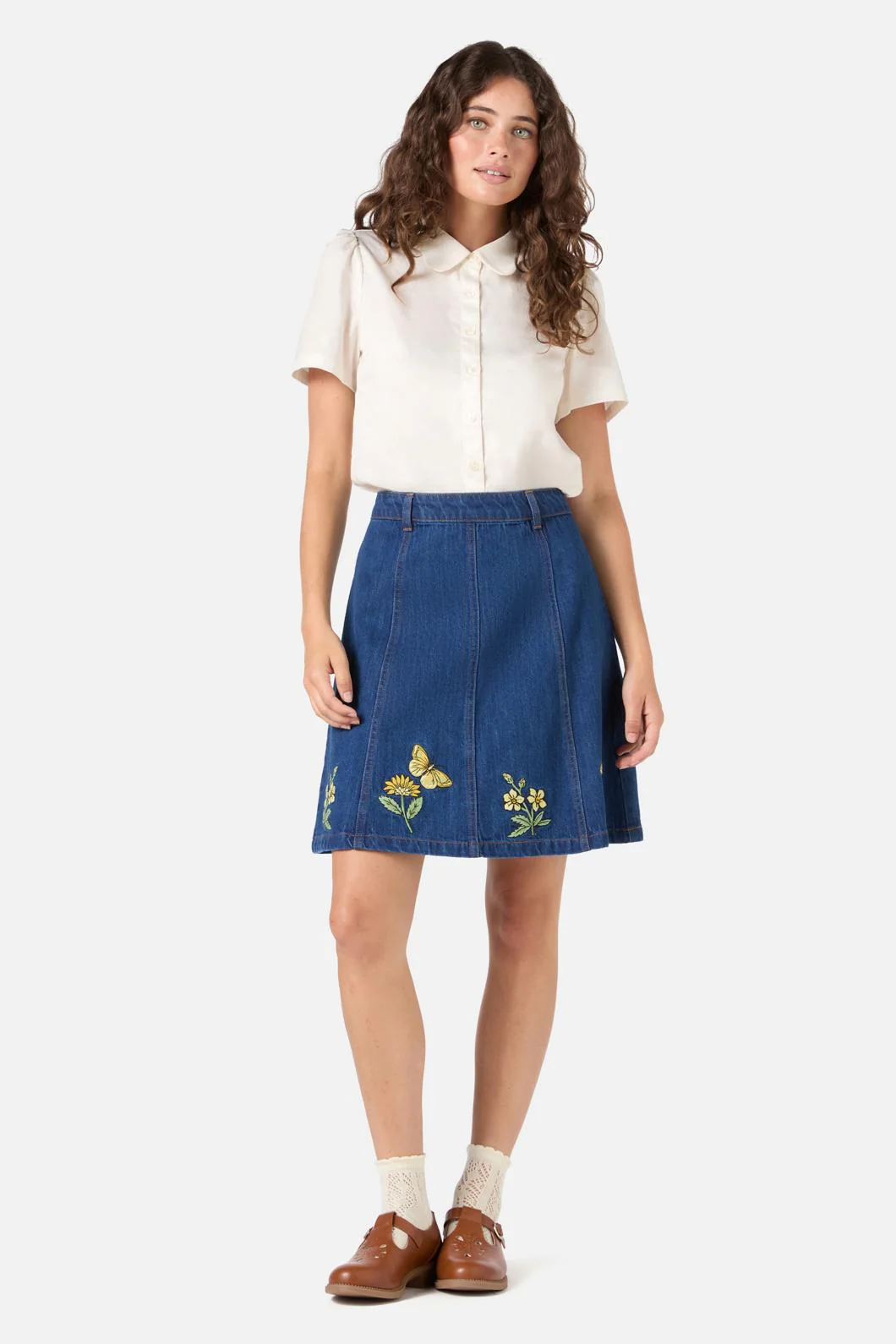 Butterfly Embroidered Skirt - Image 3