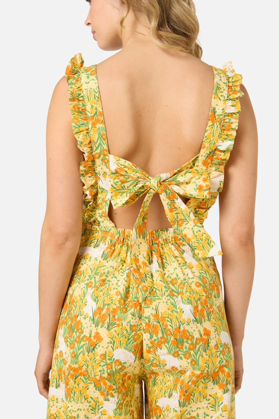 Cat & Flora Tie Back Jumpsuit - Image 6