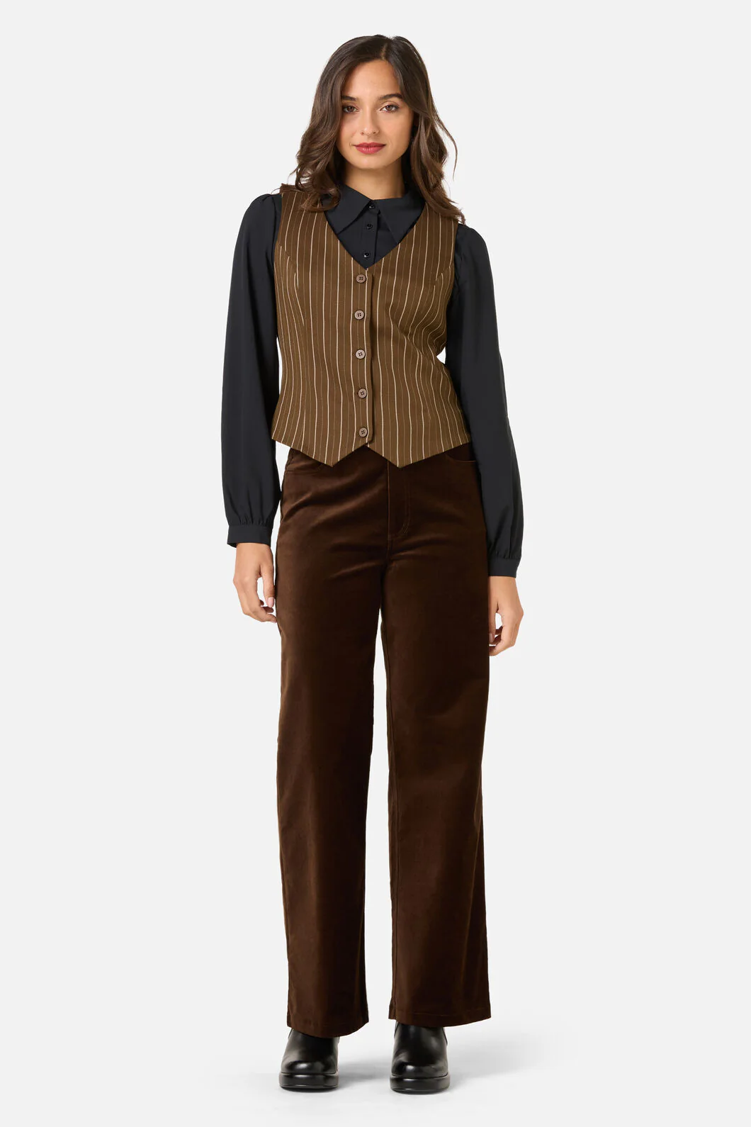 Celeste Pinstripe Vest - Image 2
