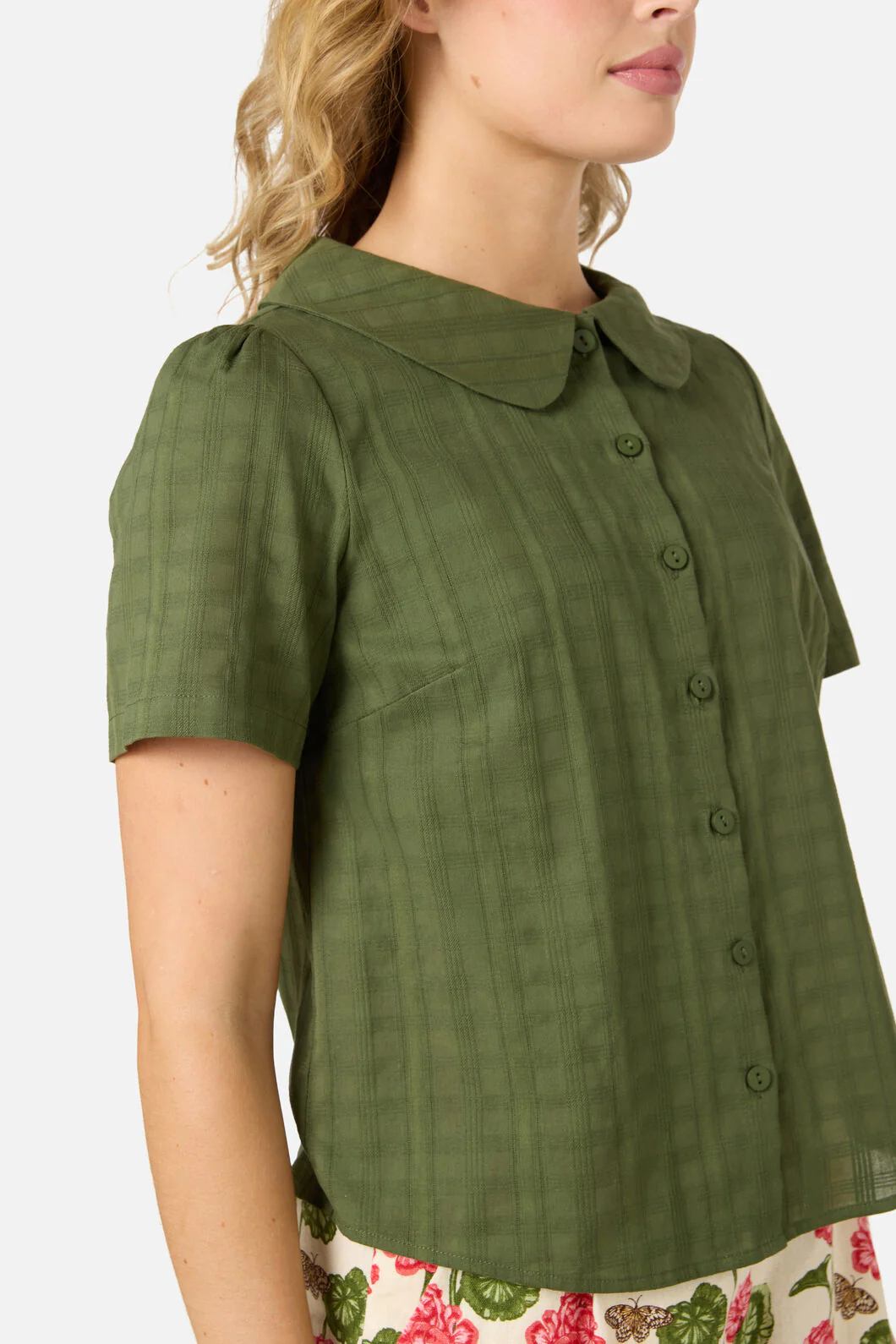 Cindy Sweet Collar Blouse - Image 6