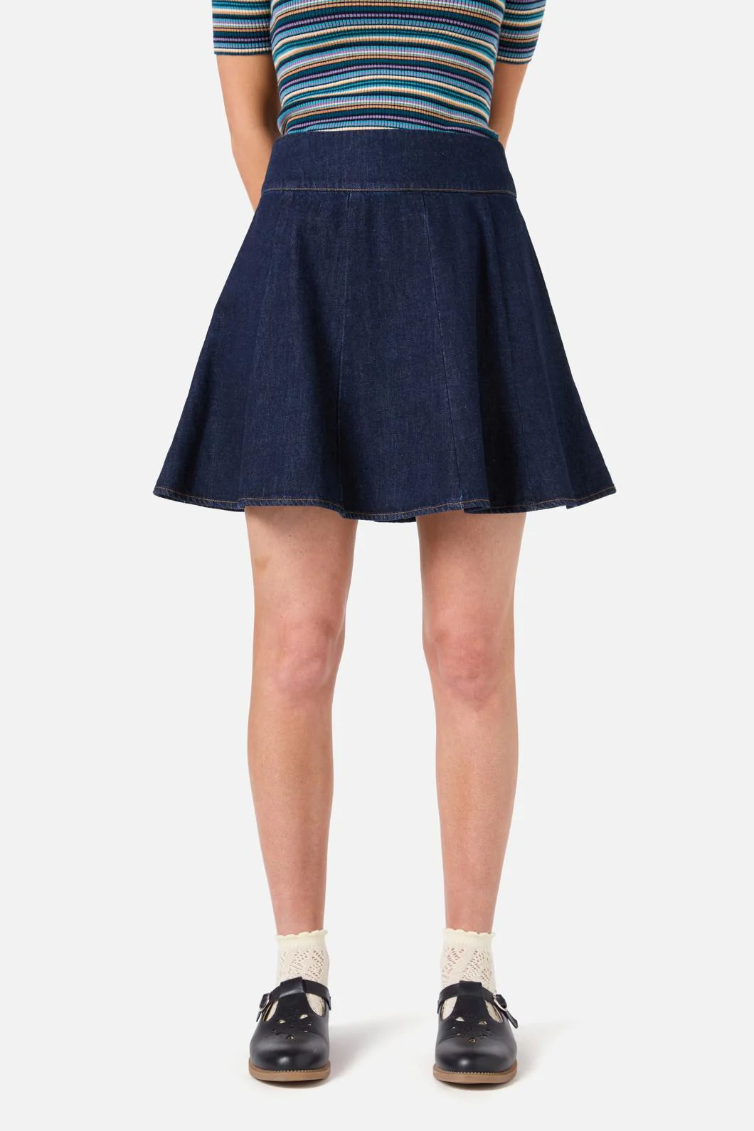 Clara Denim Mini Skirt - Image 2