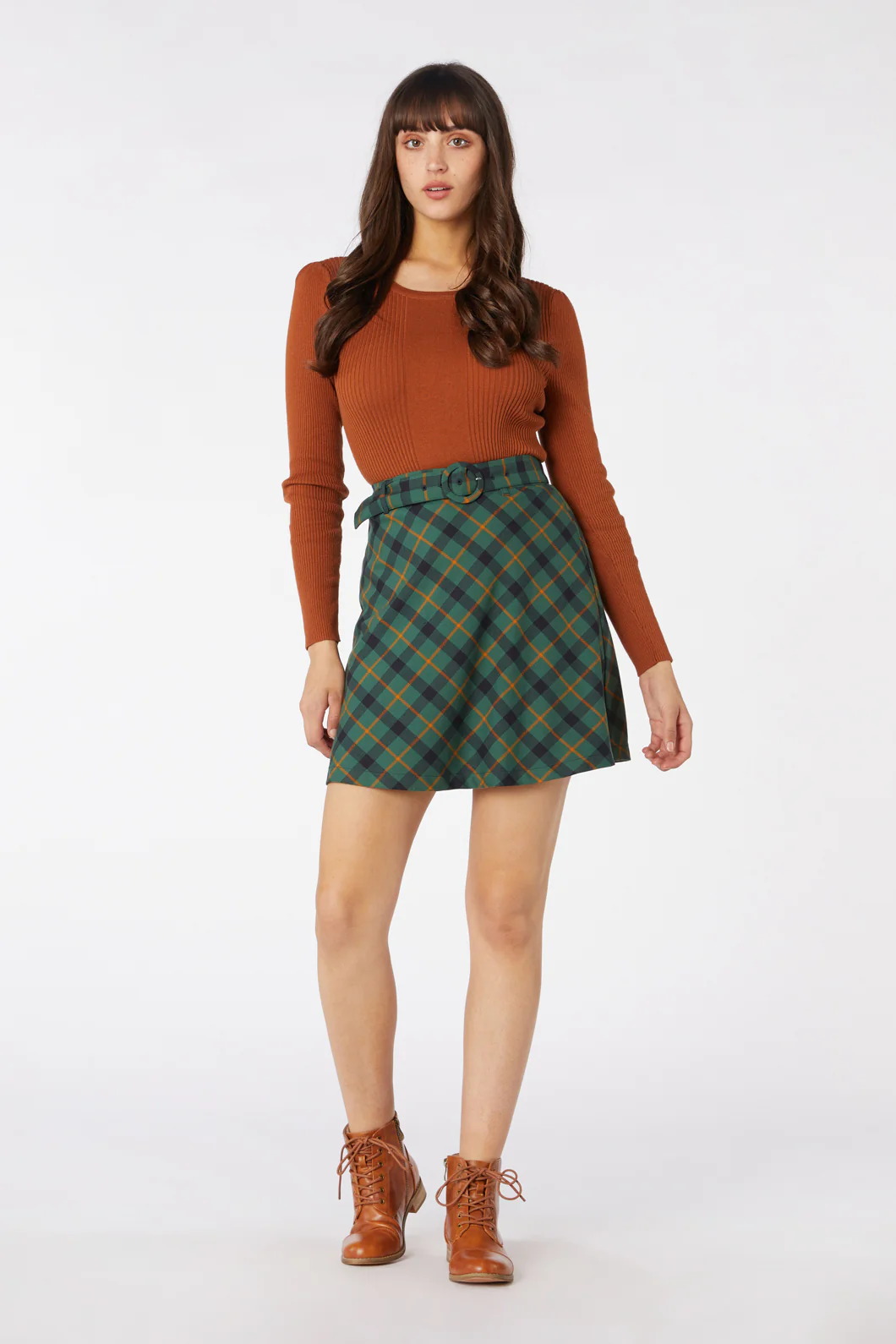 Claudia Check Skirt - Image 8