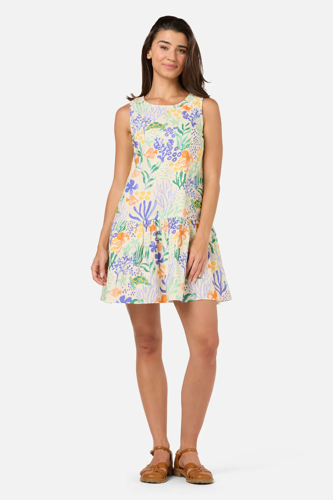 Coral Reef Mini Beach Dress - Image 3