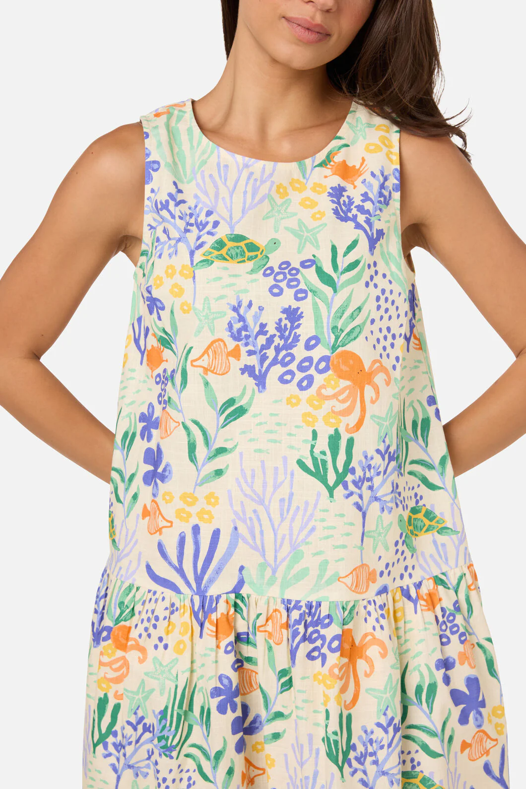 Coral Reef Mini Beach Dress - Image 6