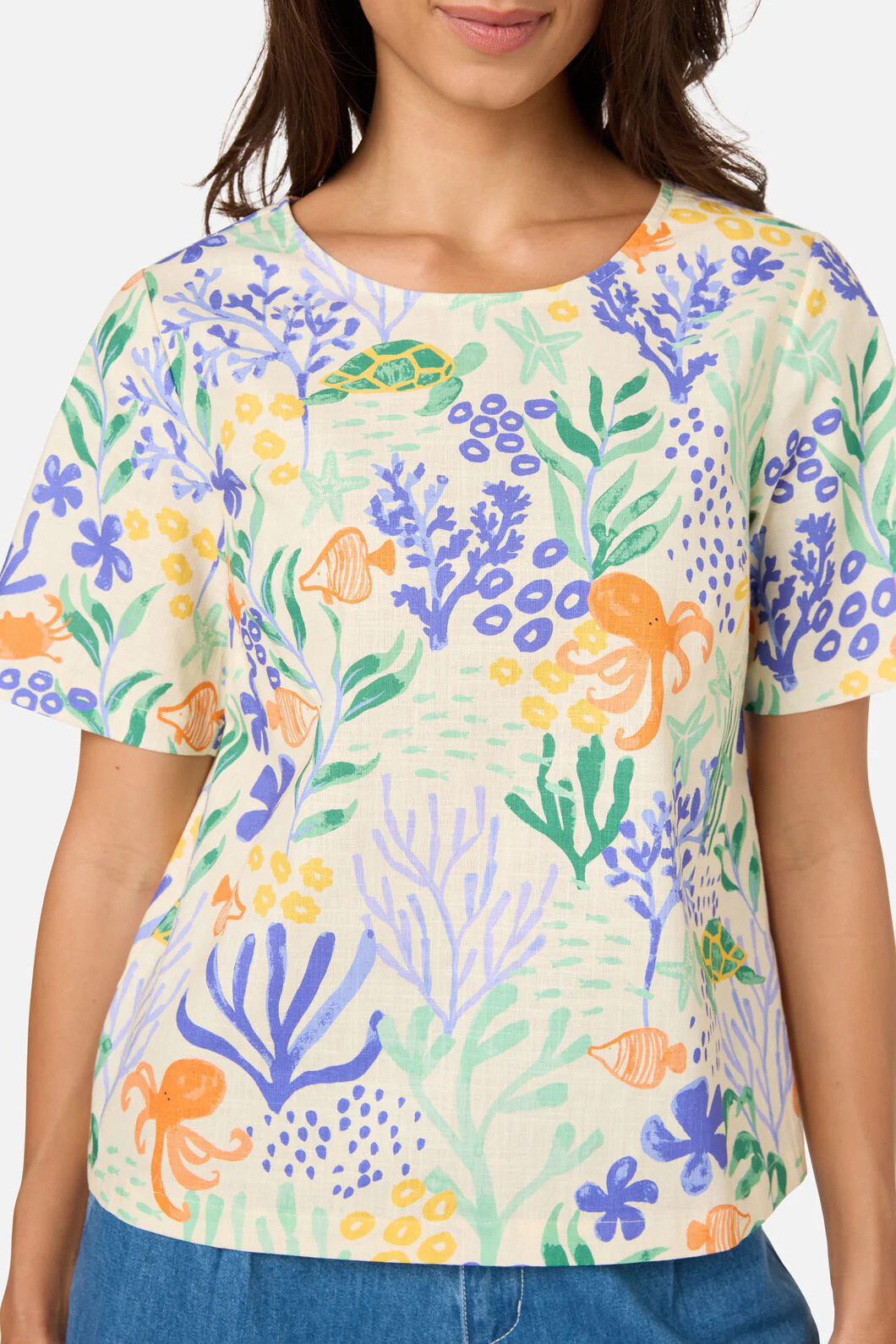 Coral Reef Short Sleeve Top - Image 5