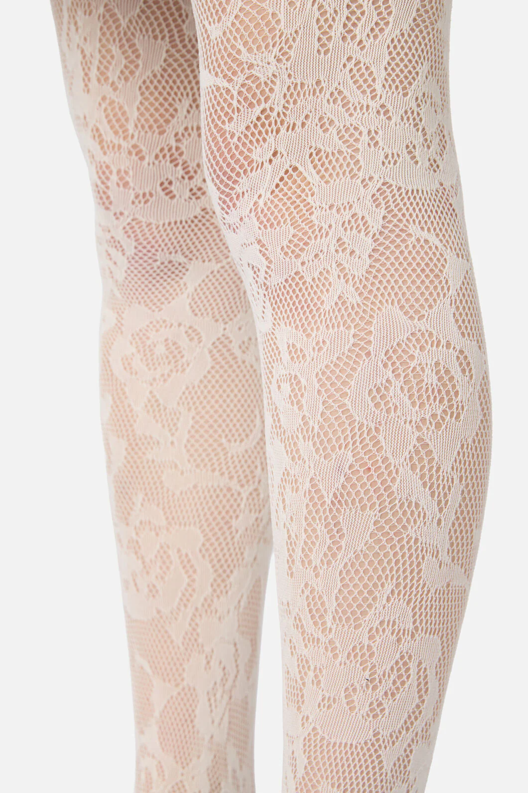 Cream Flower Tights - Image 4