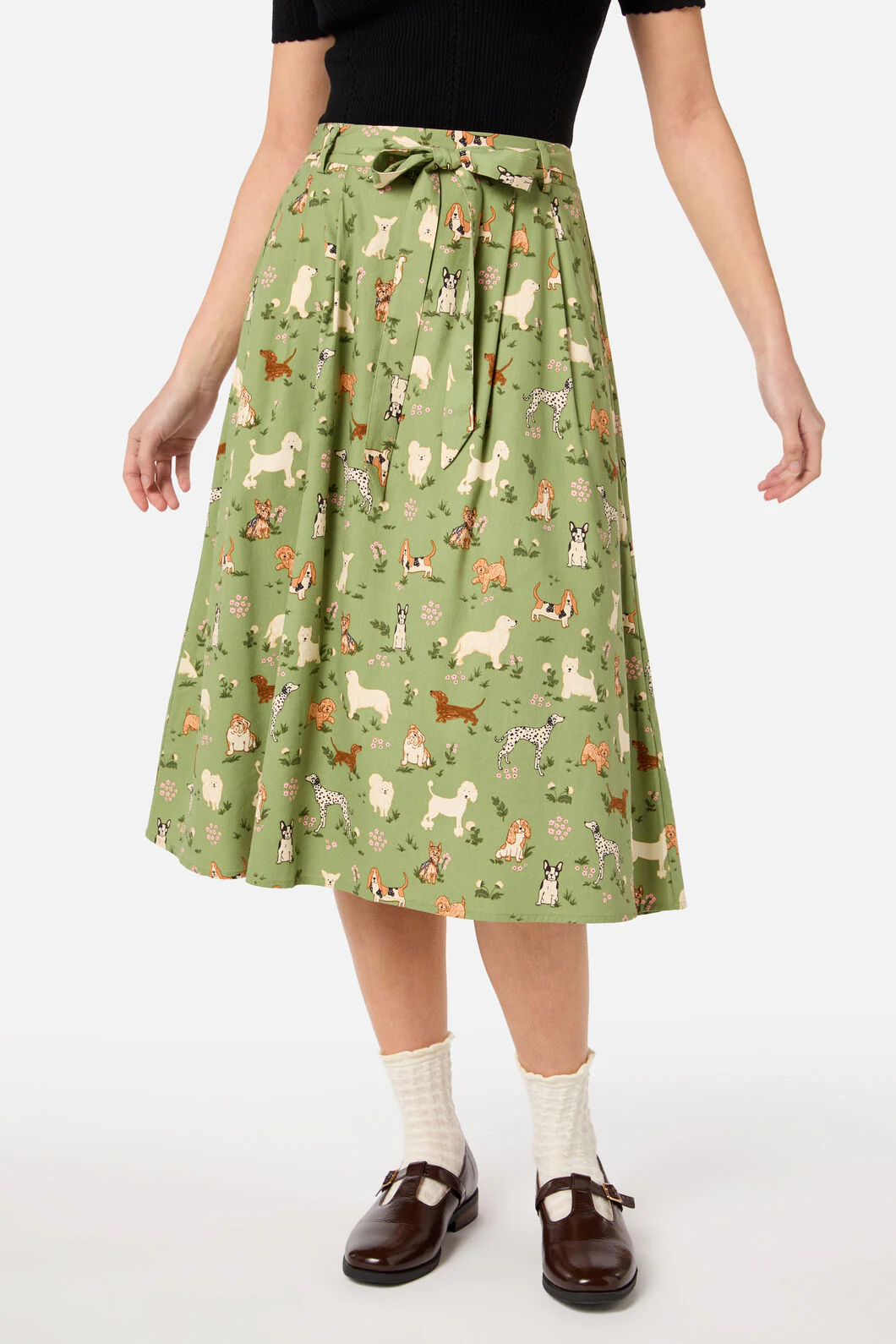 Cute Dogs Midi Skirt - Image 2