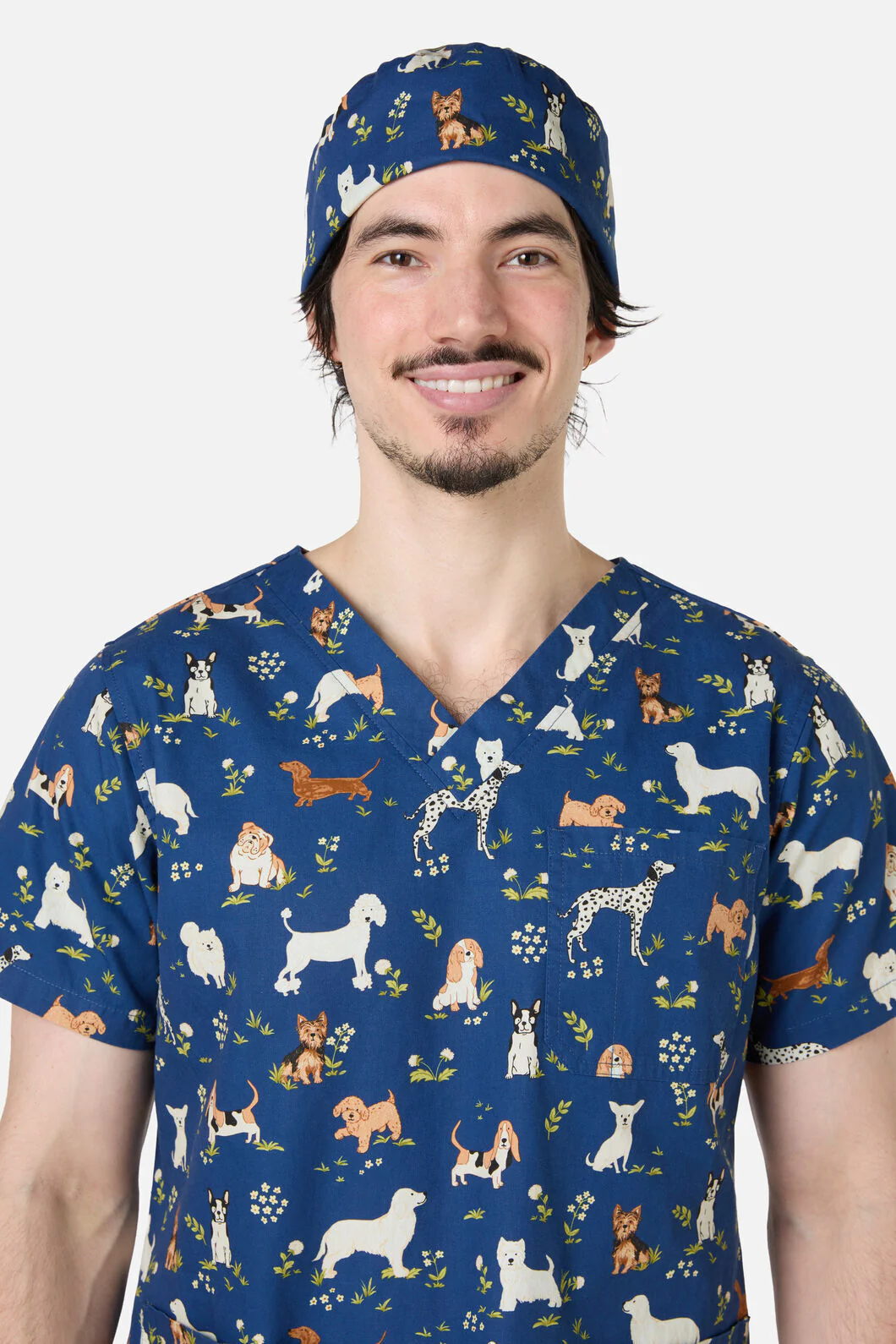 Cute Dogs Scrub Hat