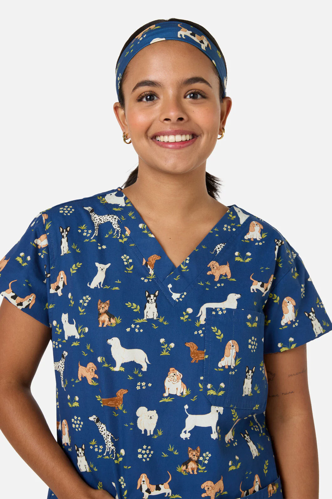 Cute Dogs Scrub Headband