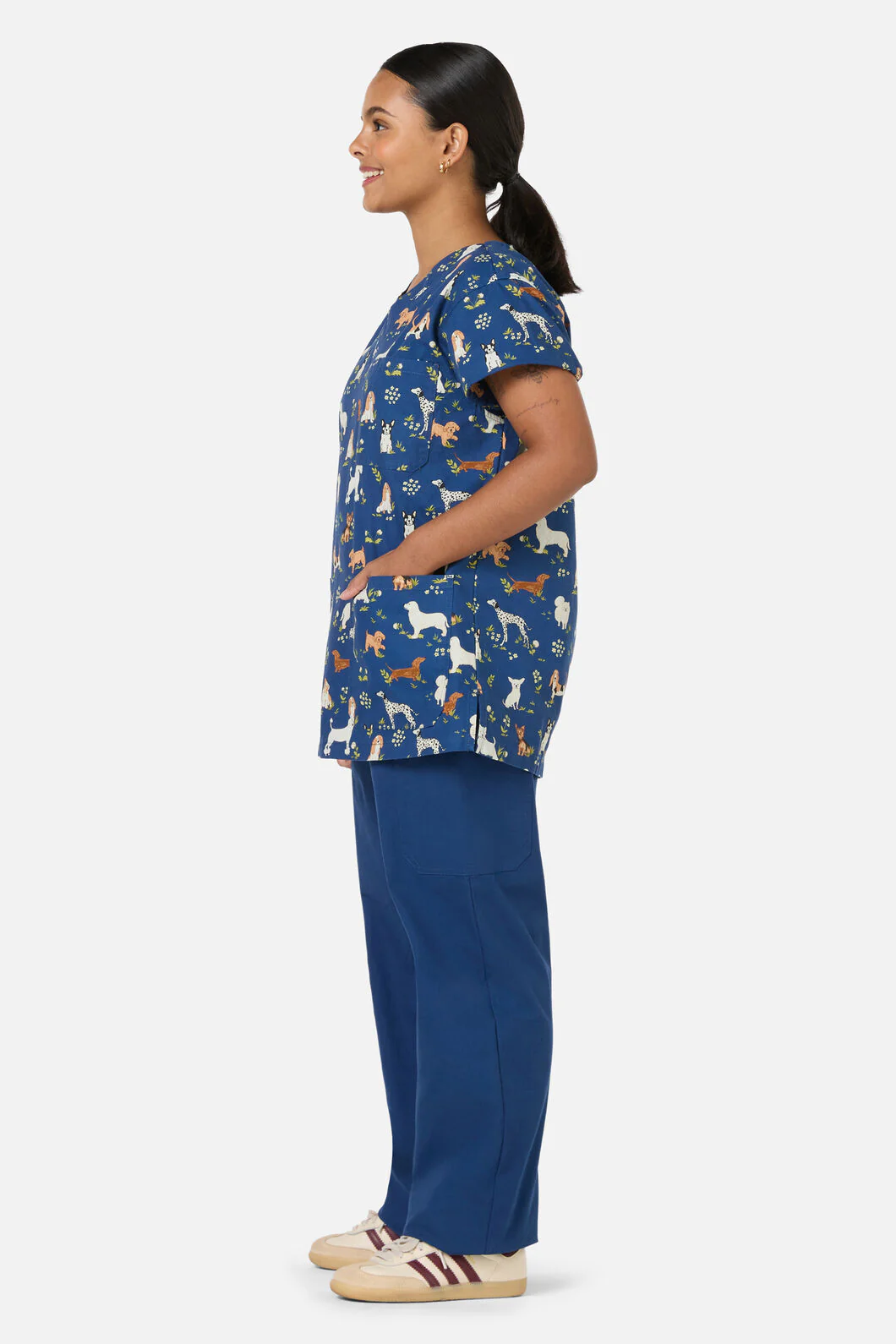 Cute Dogs Top & Pant Scrub Set - Image 2