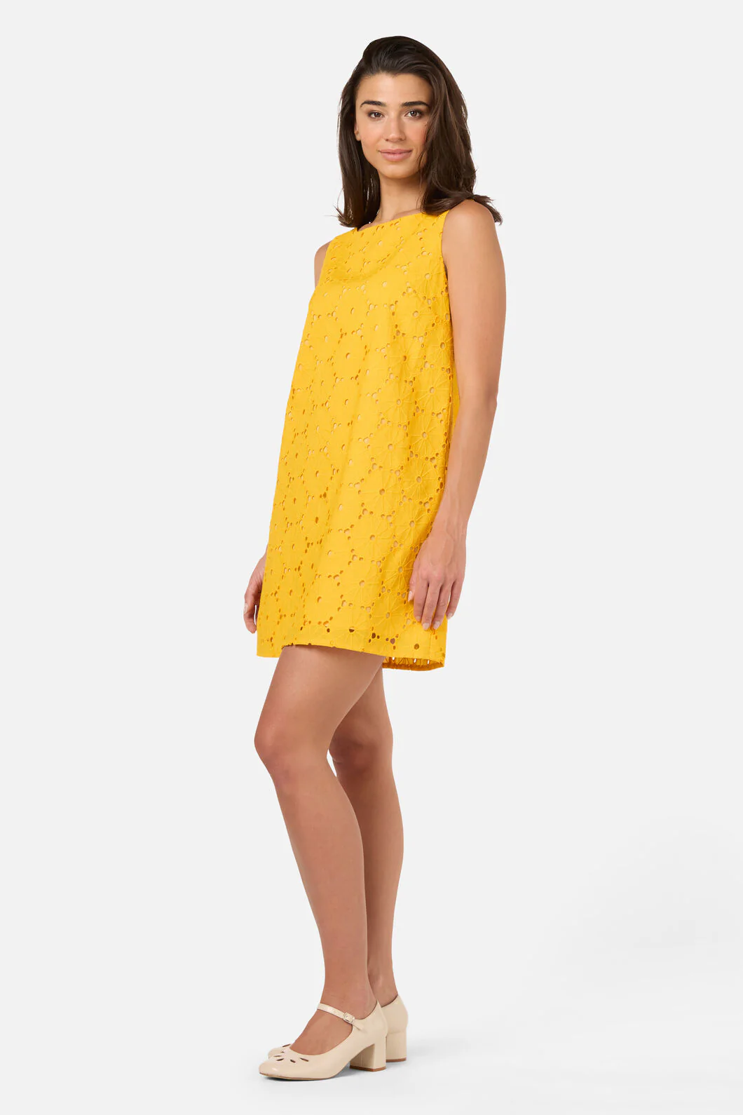 Daisy Broderie Shift Dress - Image 7
