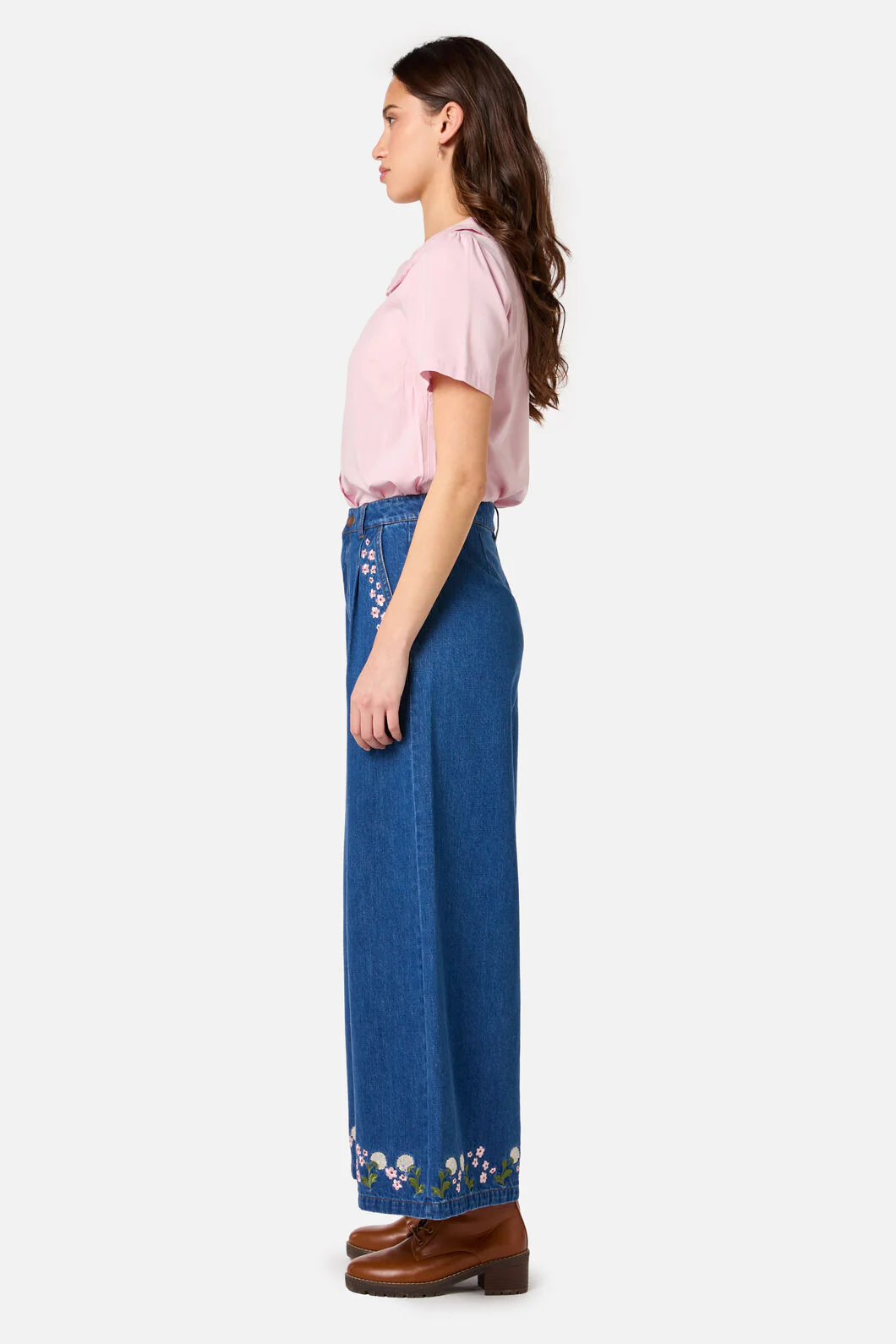 Dandelions Emb Denim Culotte - Image 4