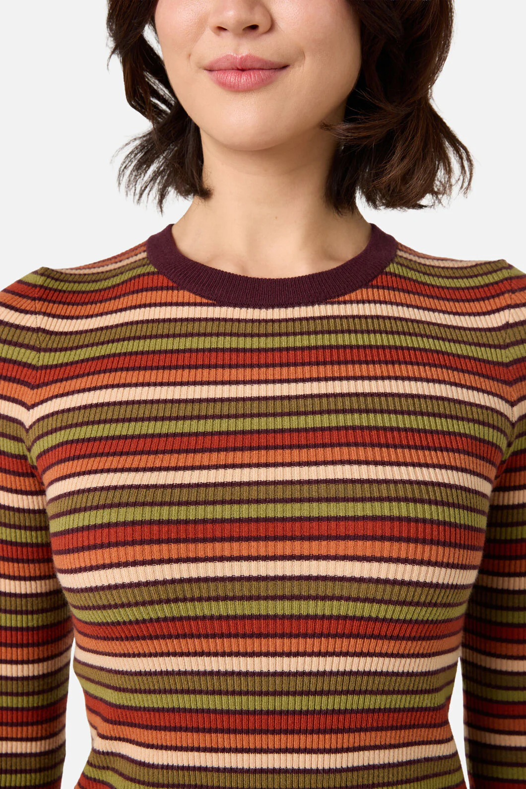 Darcy Stripe Rib Knit Top - Image 13