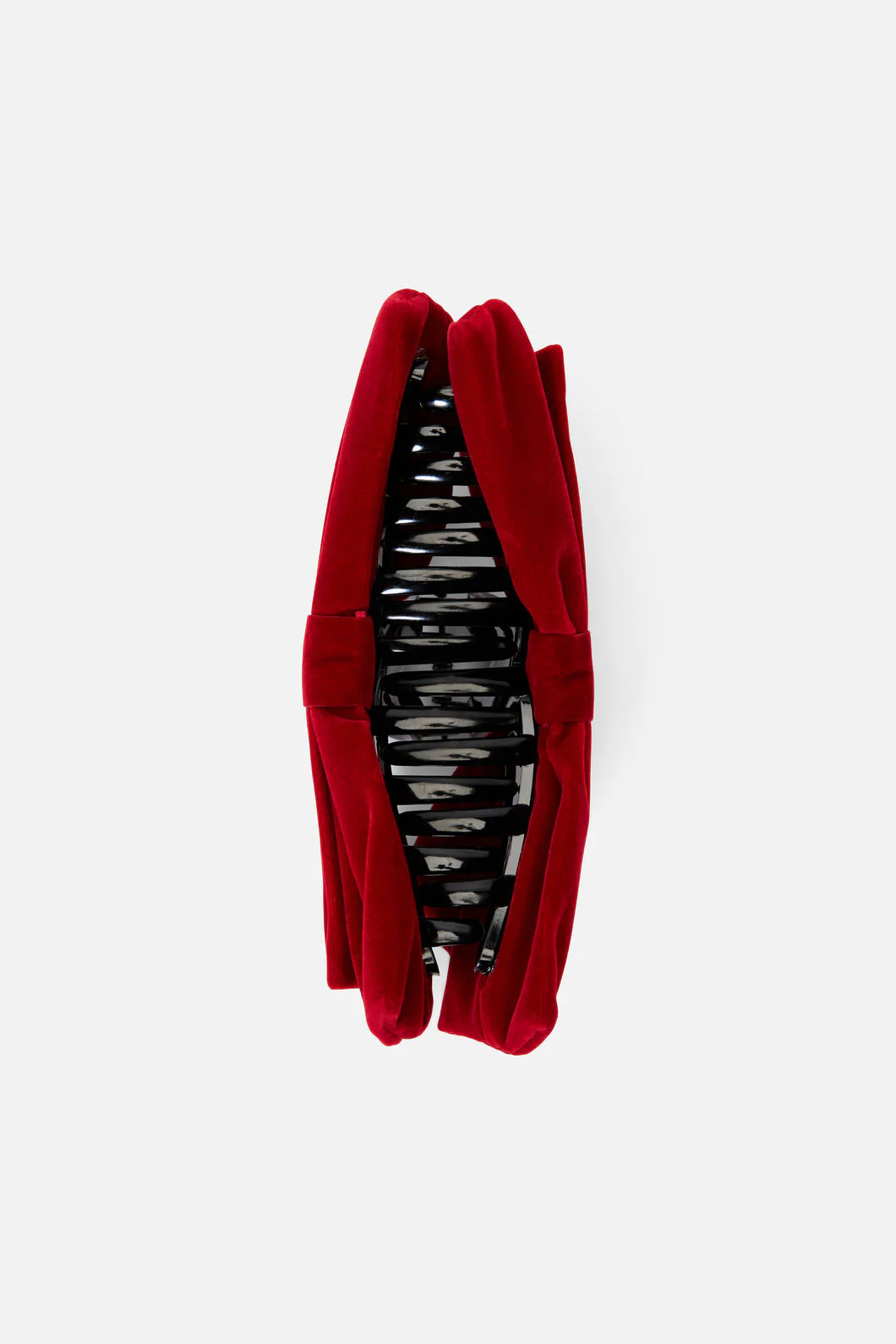 Dark Red Velvet Claw Clip - Image 4