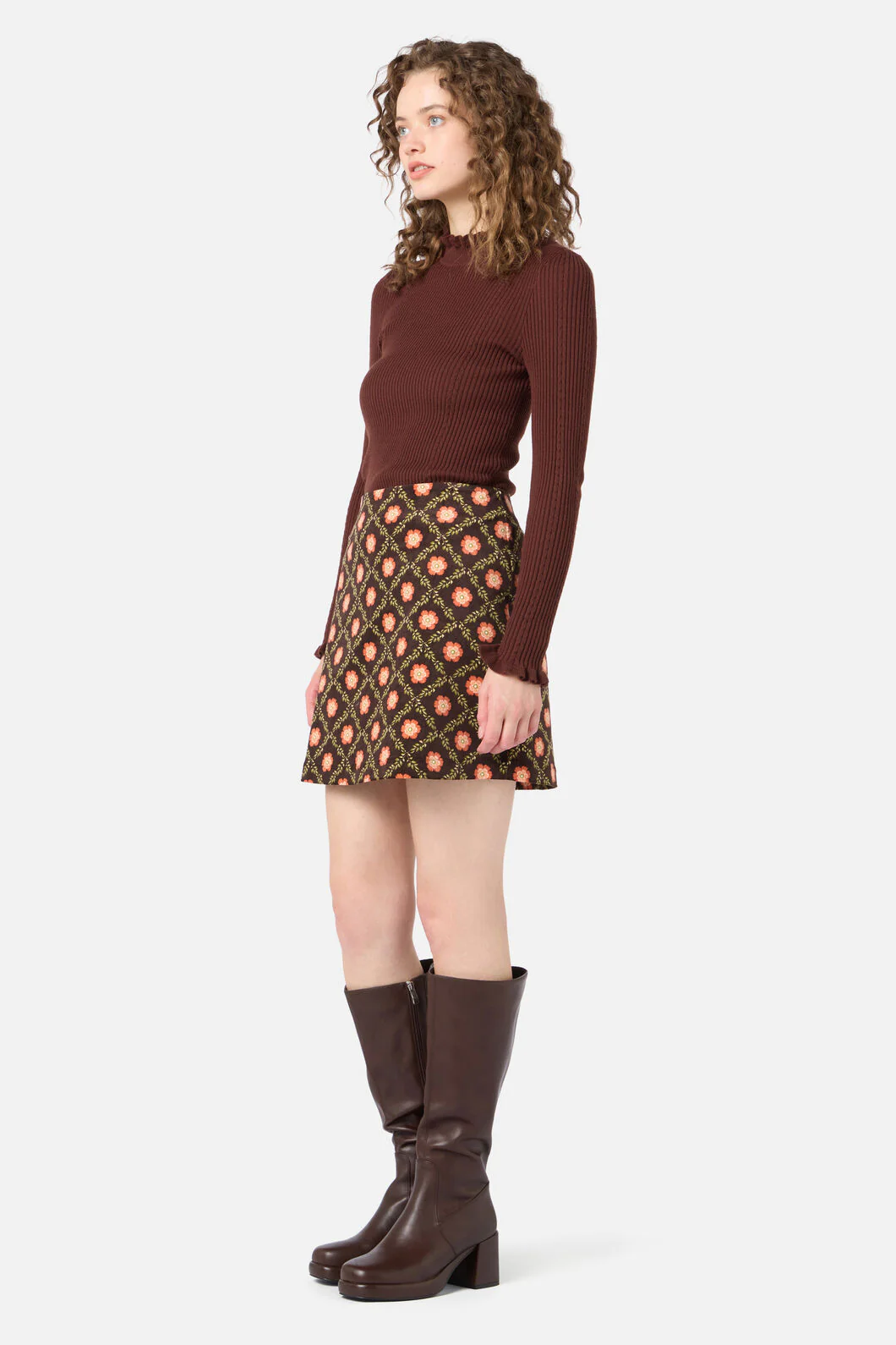 Delilah Cord Mini Skirt - Image 3