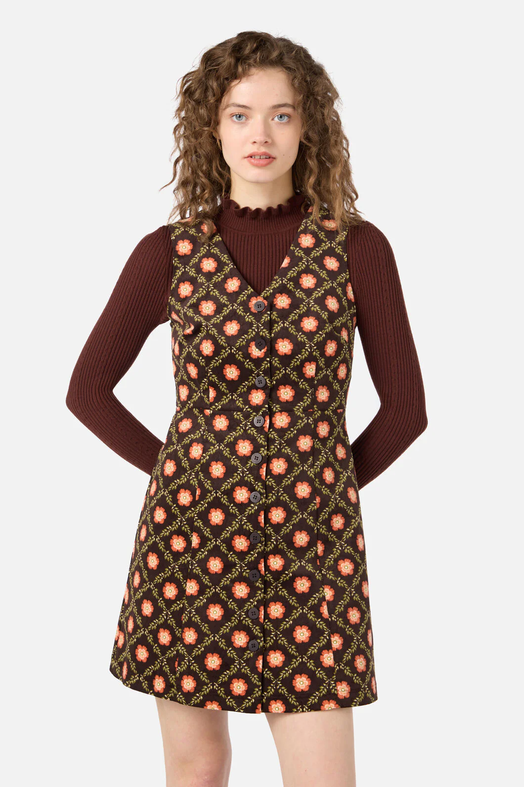 Delilah Cord Pinafore - Image 13