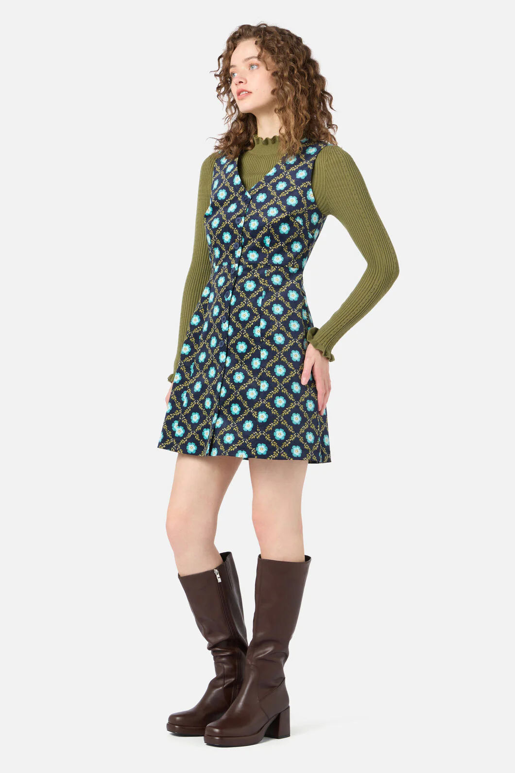 Delilah Cord Pinafore - Image 4