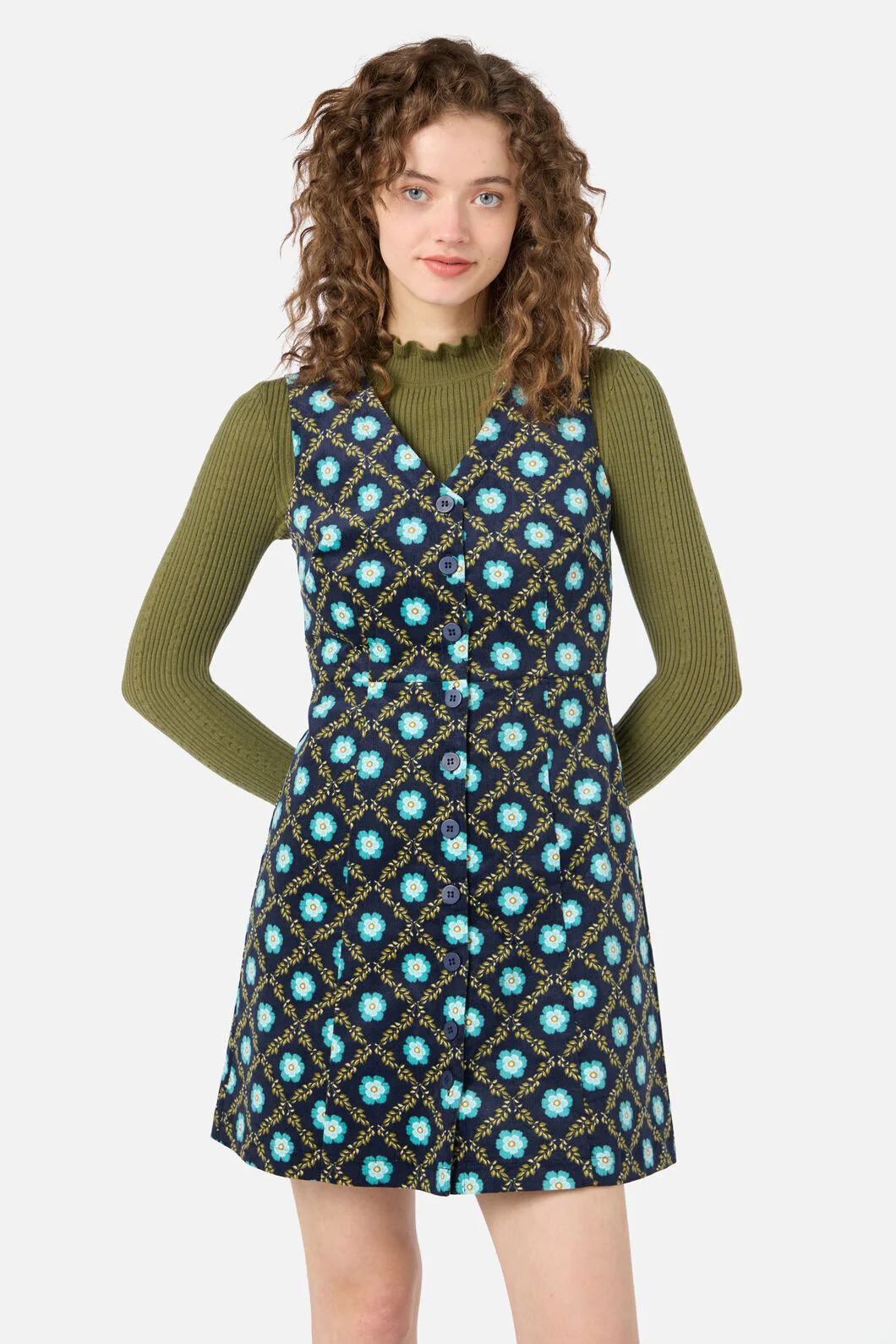 Delilah Cord Pinafore - Image 7