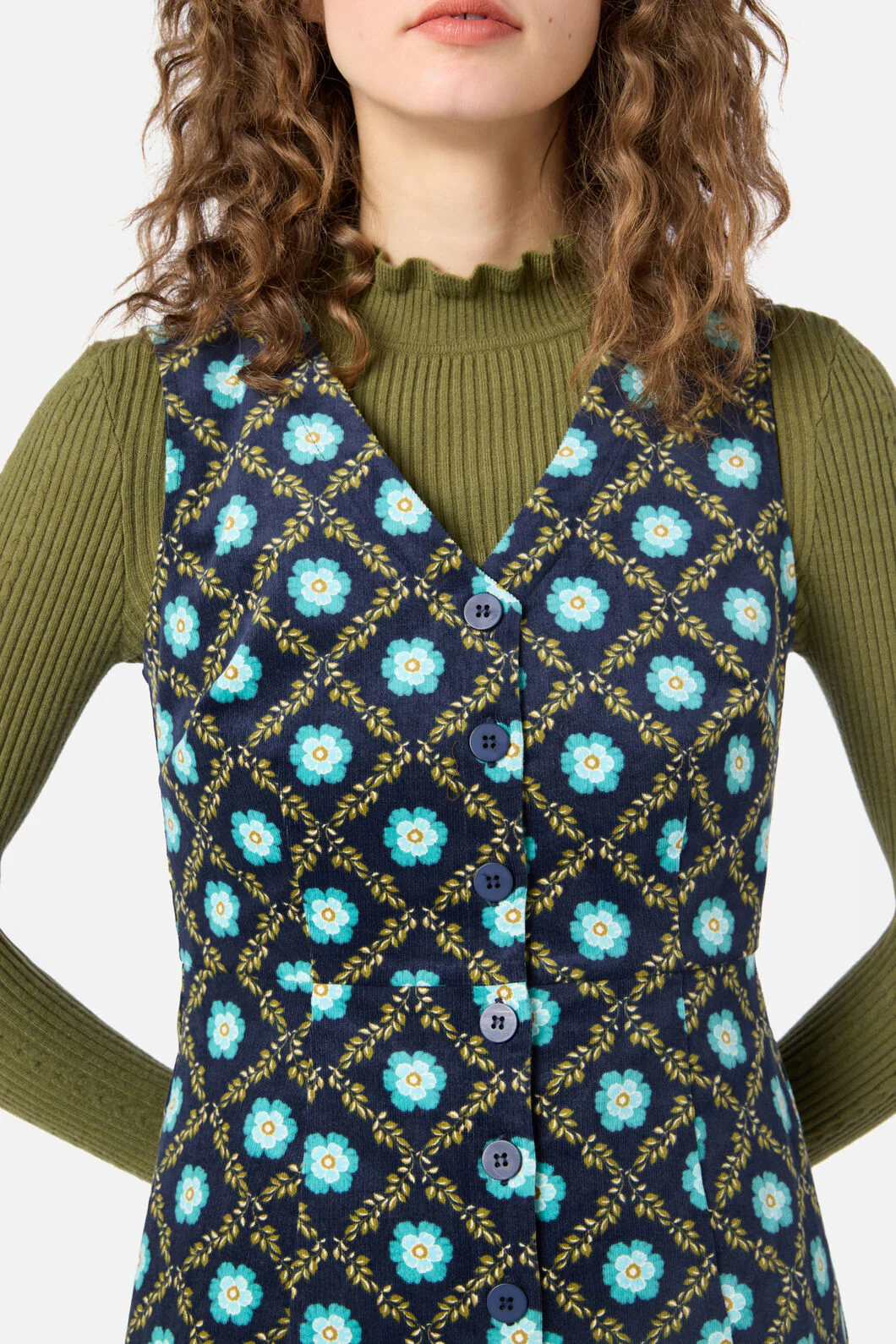 Delilah Cord Pinafore - Image 8