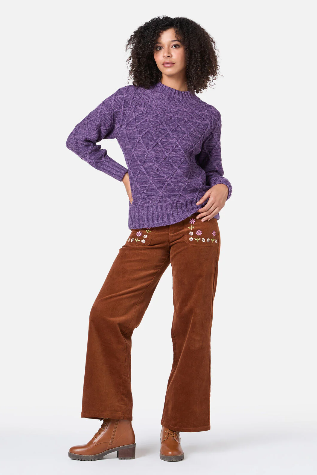 Demi Diamond Knit Jumper - Image 4
